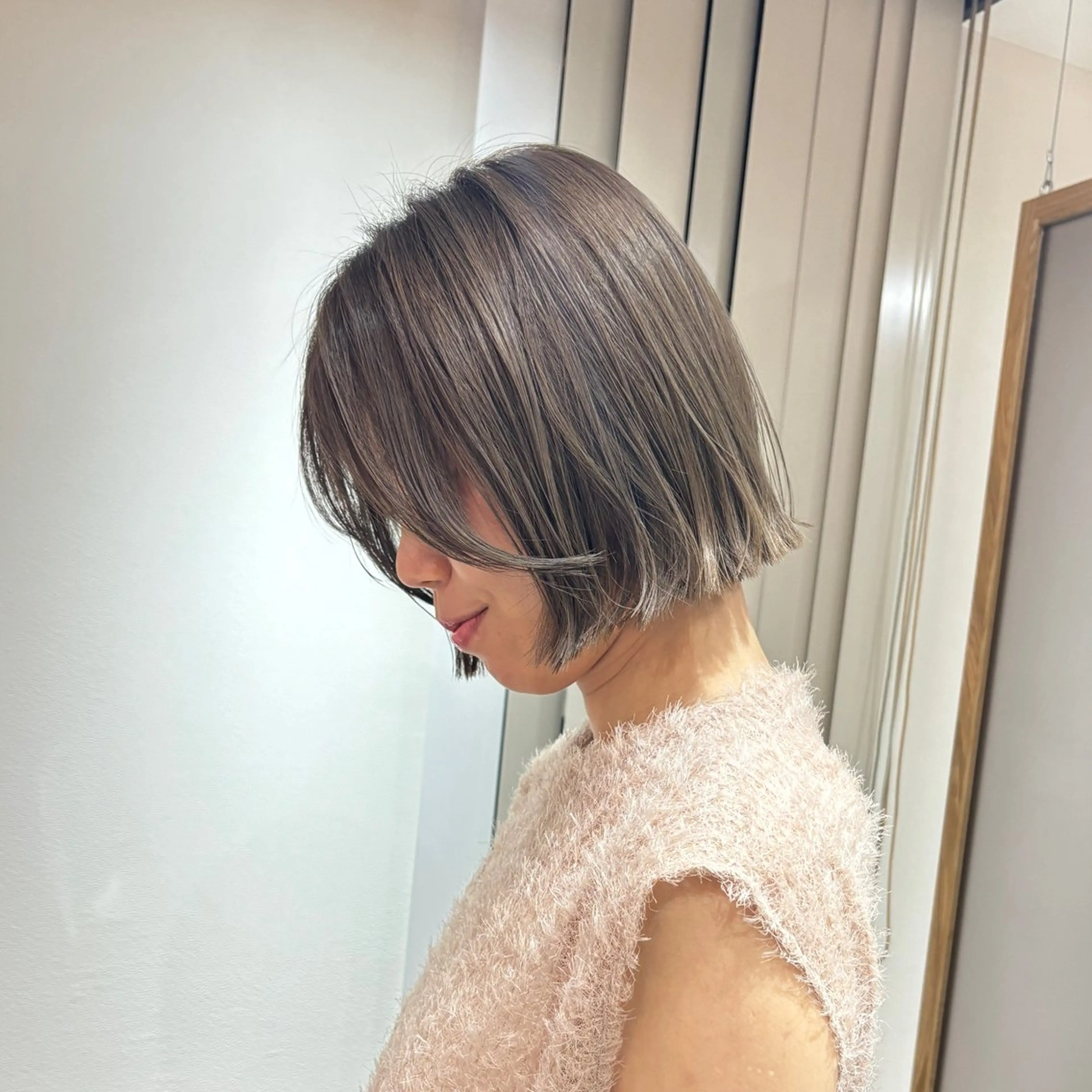 ショート AHNKISM所属・トレンド🌷 ボブ　パーマ🩰のヘアスタイル