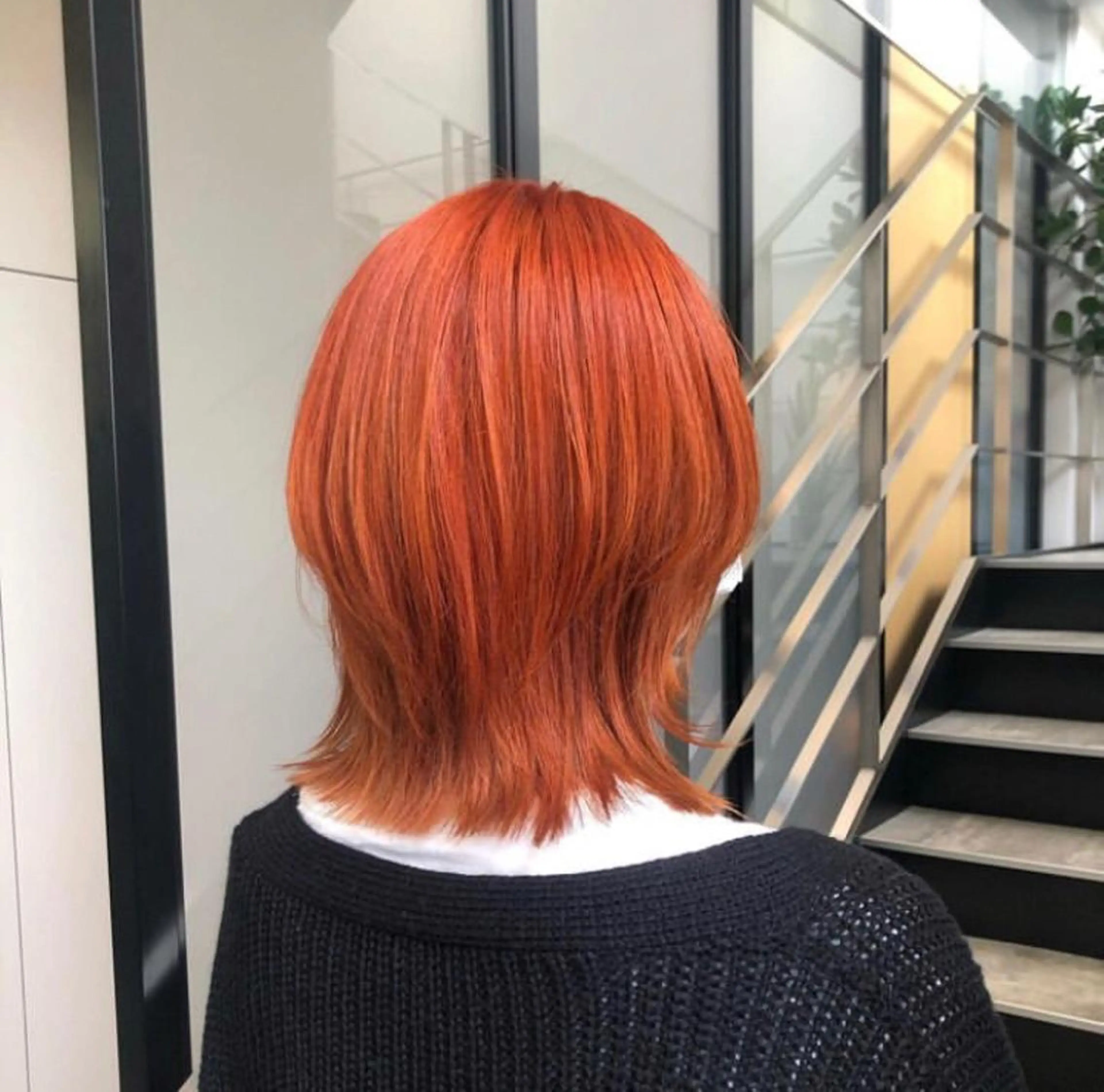 ミディアム オレンジブラウン ボブ ウルフカット ウルフボブ カット ヘアカラー トリートメント GOTODAY SHAiRE SALON (原宿本店)所属・stylist 🎀 kanaのその他イメージ