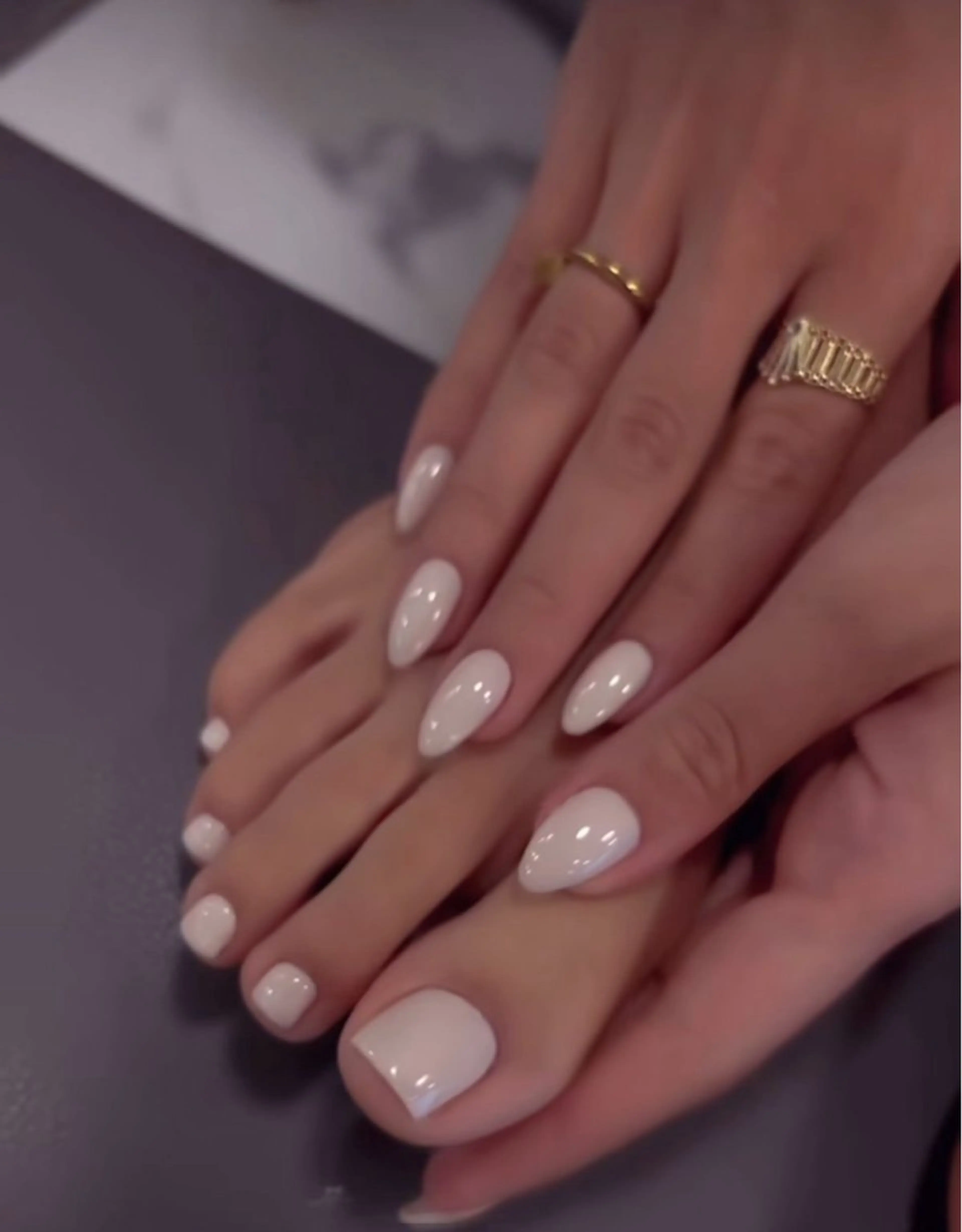 ネイル 韓国ネイル 持ち込み ニュアンスネイル ネイルチップ 冬ネイル RINN ANA.CHUOのネイルデザイン