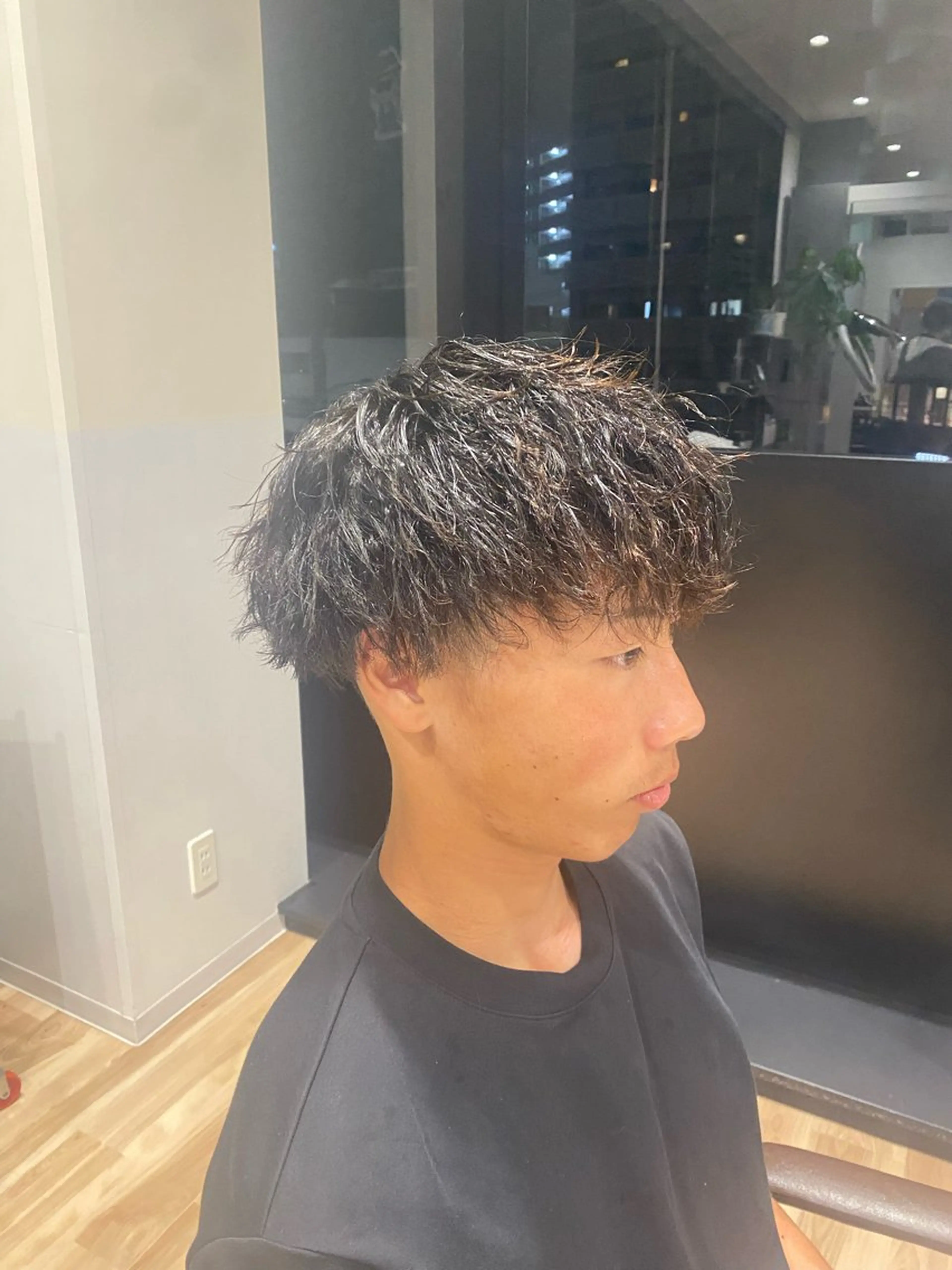 men'sカット＋パーマの写真