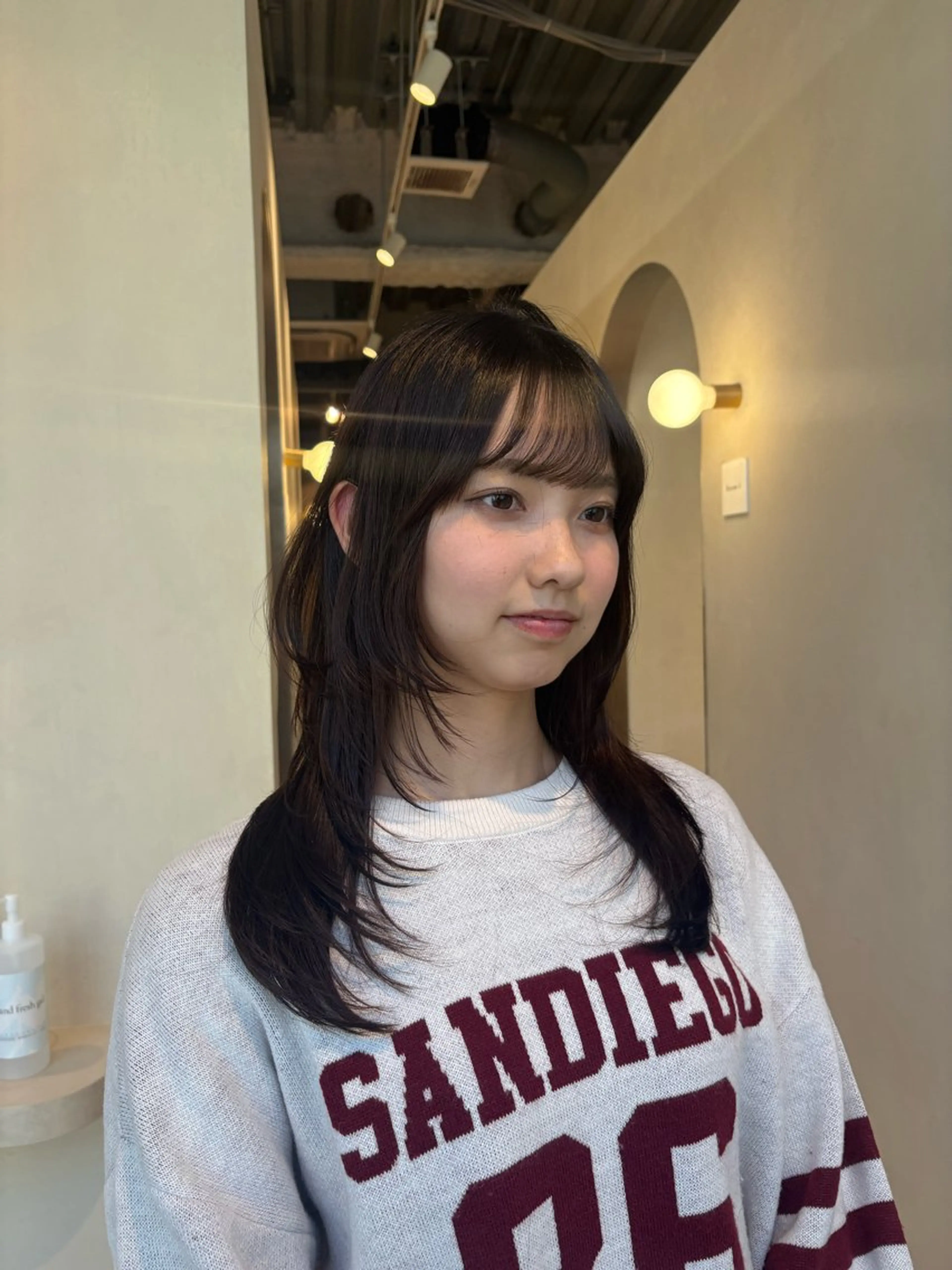 ロング 似合わせレイヤー🪽 グレージュ🪽のあのヘアスタイル