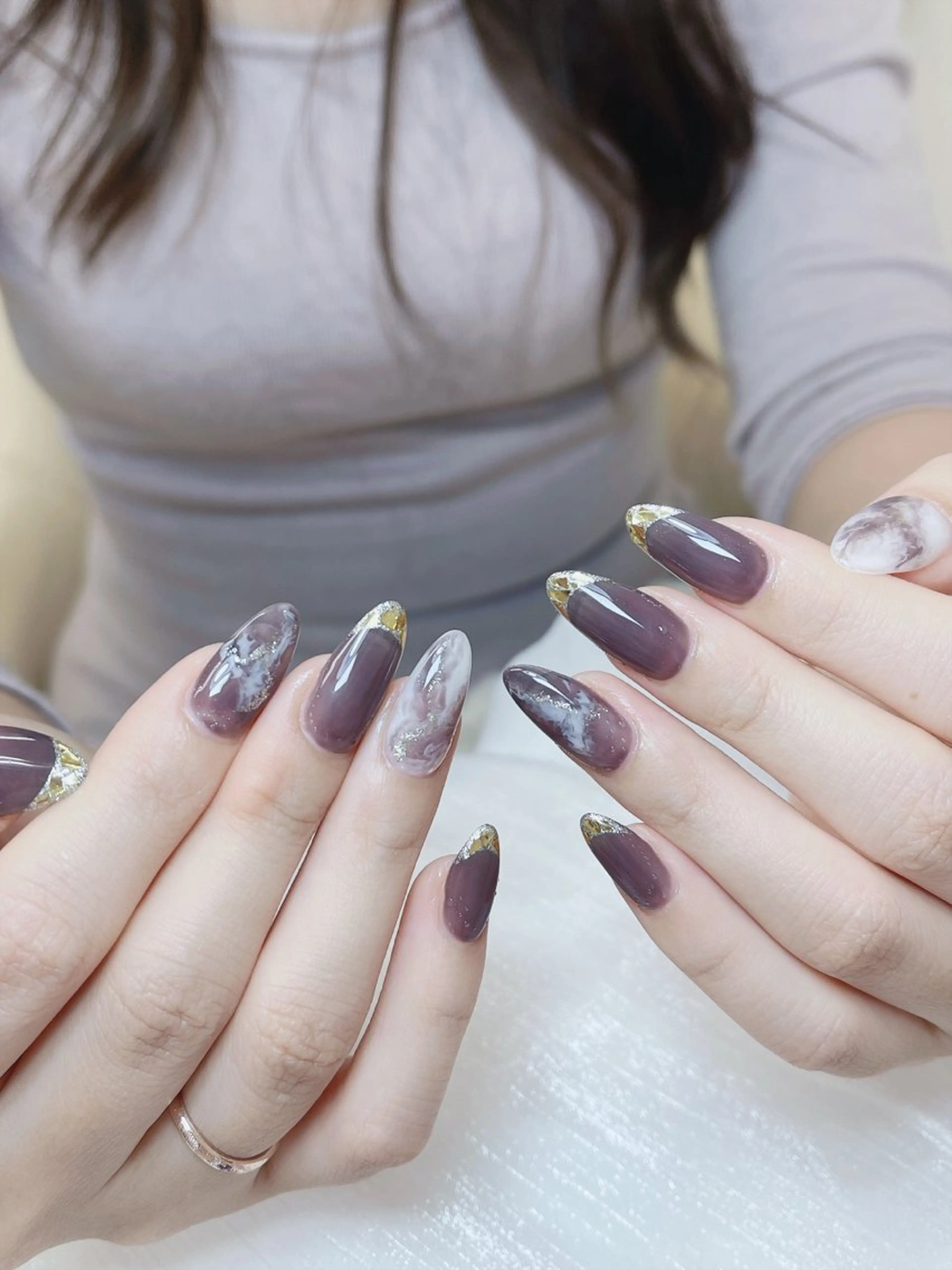 ネイル チークネイル フレンチネイル グラデーション キラキラネイル 韓国ネイル ハンドネイル DUO MI所属・DUO   MI nail salonのネイルデザイン