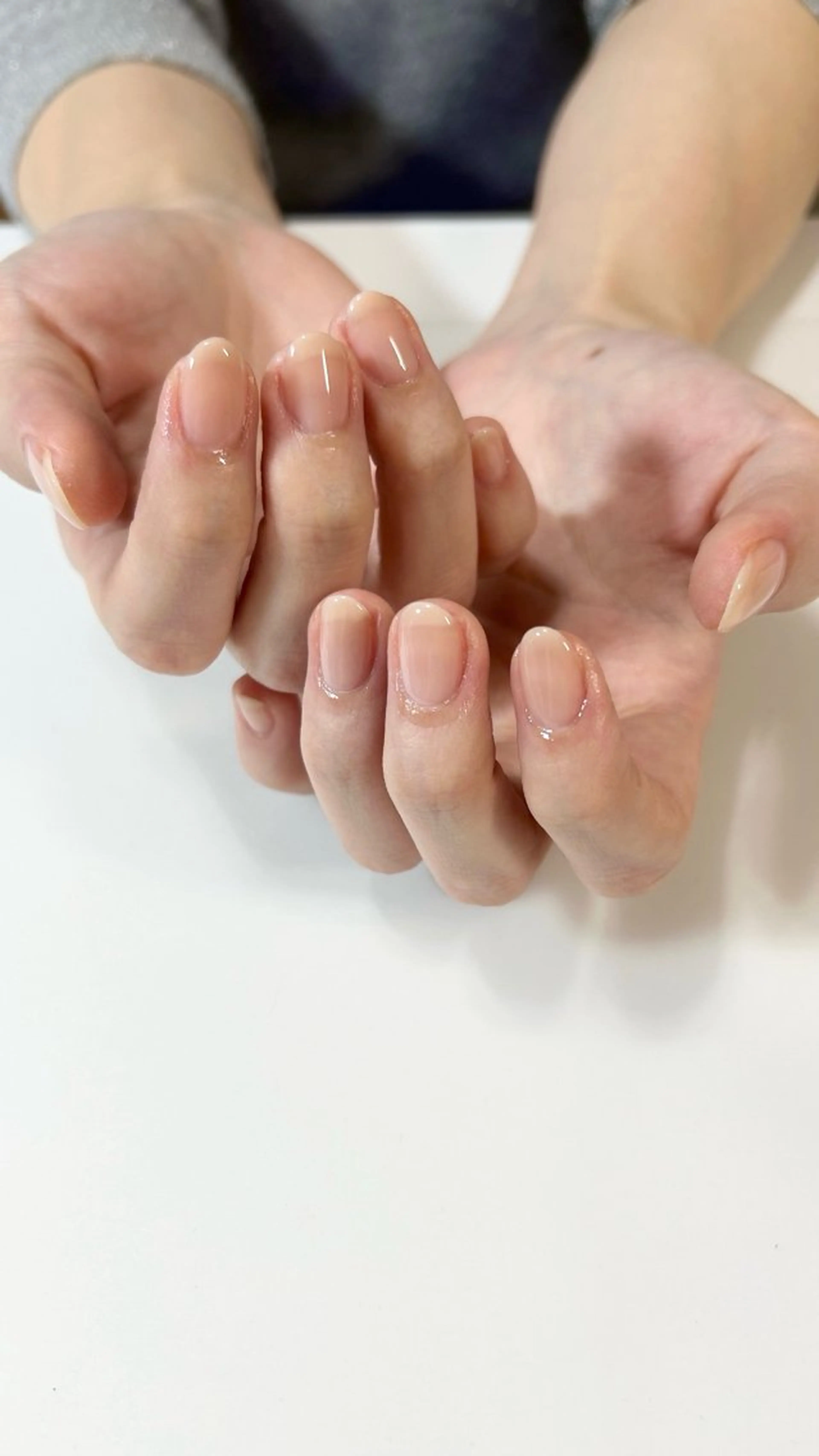 ネイル ワンカラーネイル ピンク ハンドネイル nail salon mynteのネイルデザイン