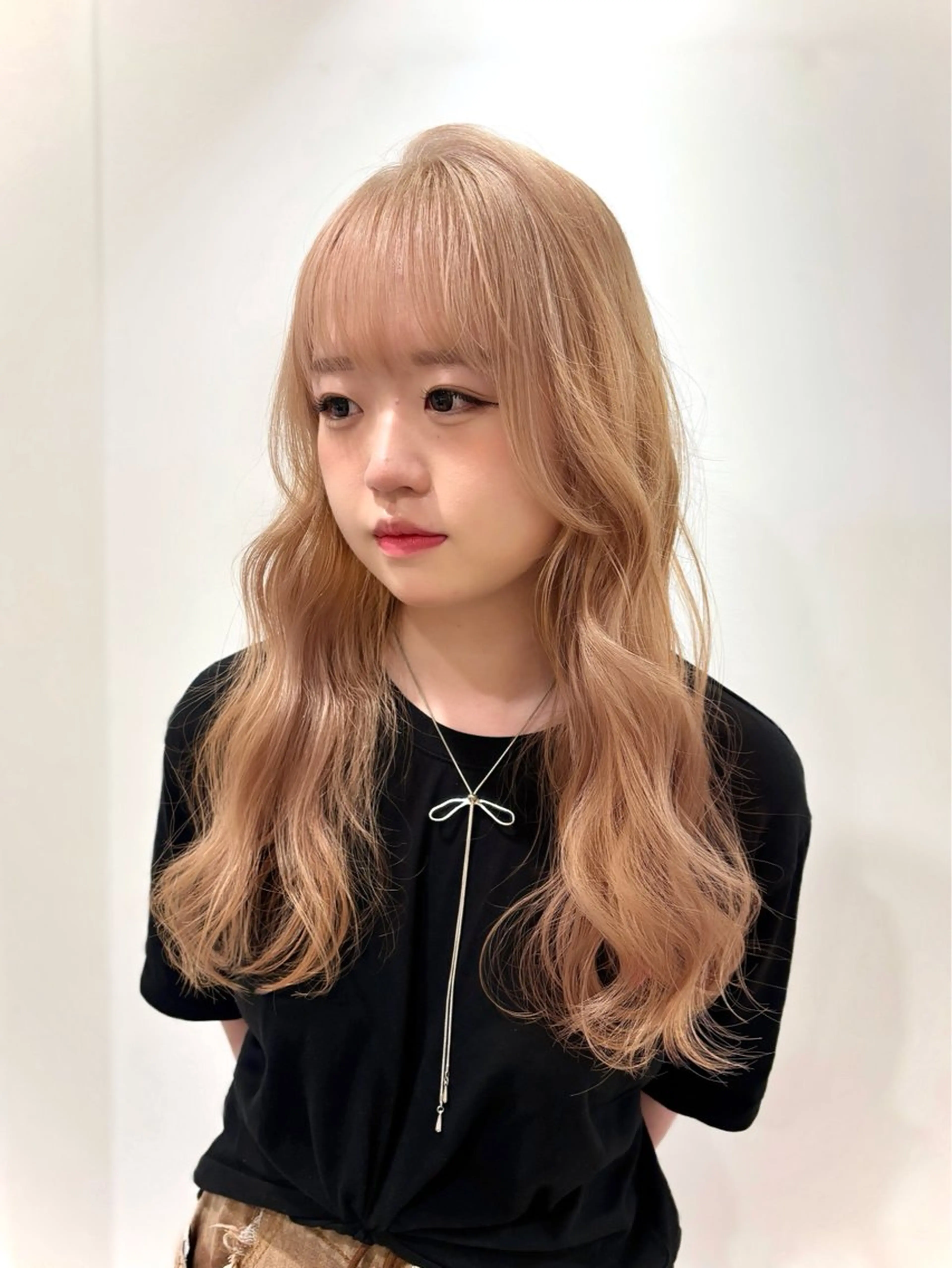 ロング カラー カット ヘアカラー トリートメント ハイトーン/ウルフ/ レイヤー/Asukaのヘアスタイル