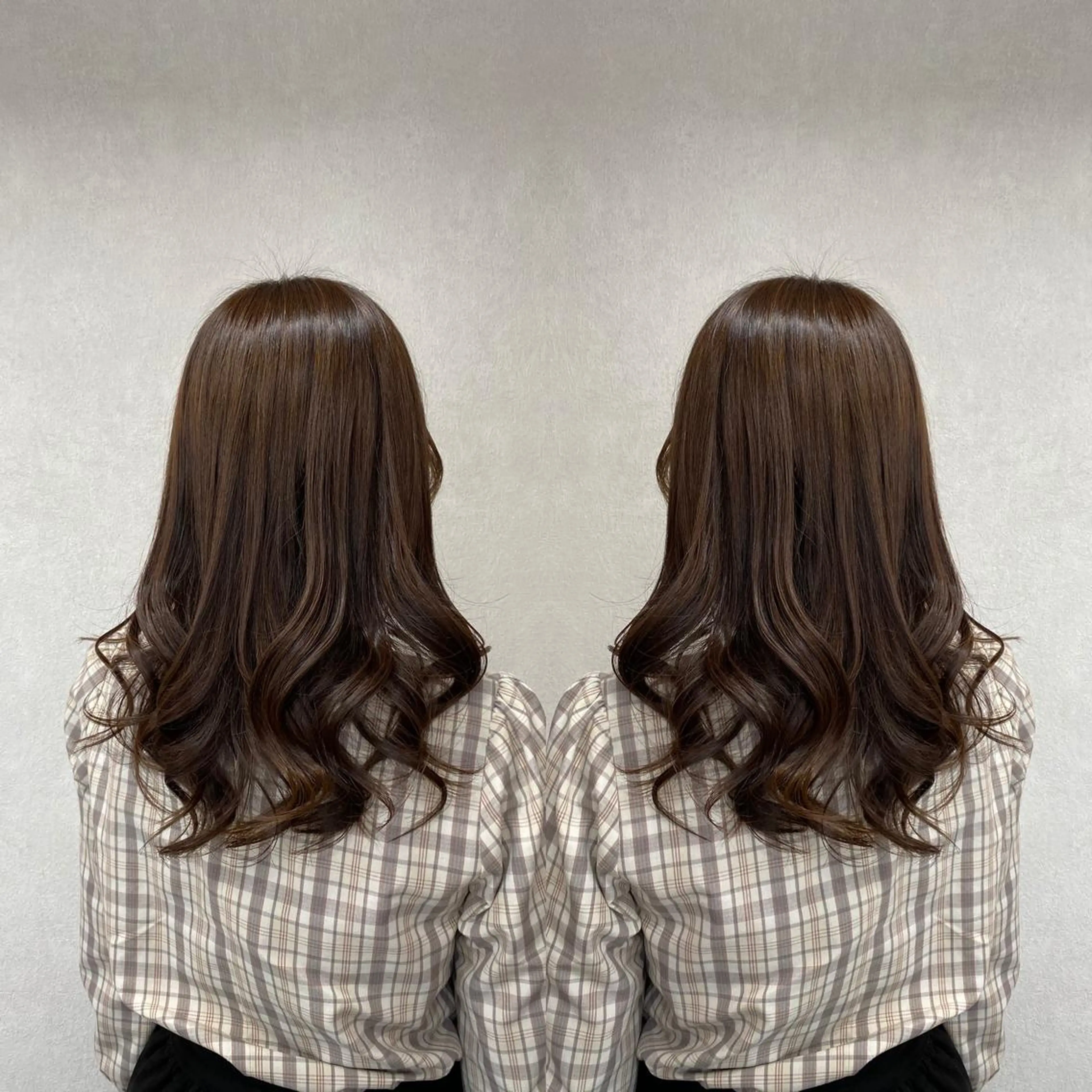 セミロング カラー トリートメント カット トリートメント tocca 💜石田愛結💜のヘアスタイル