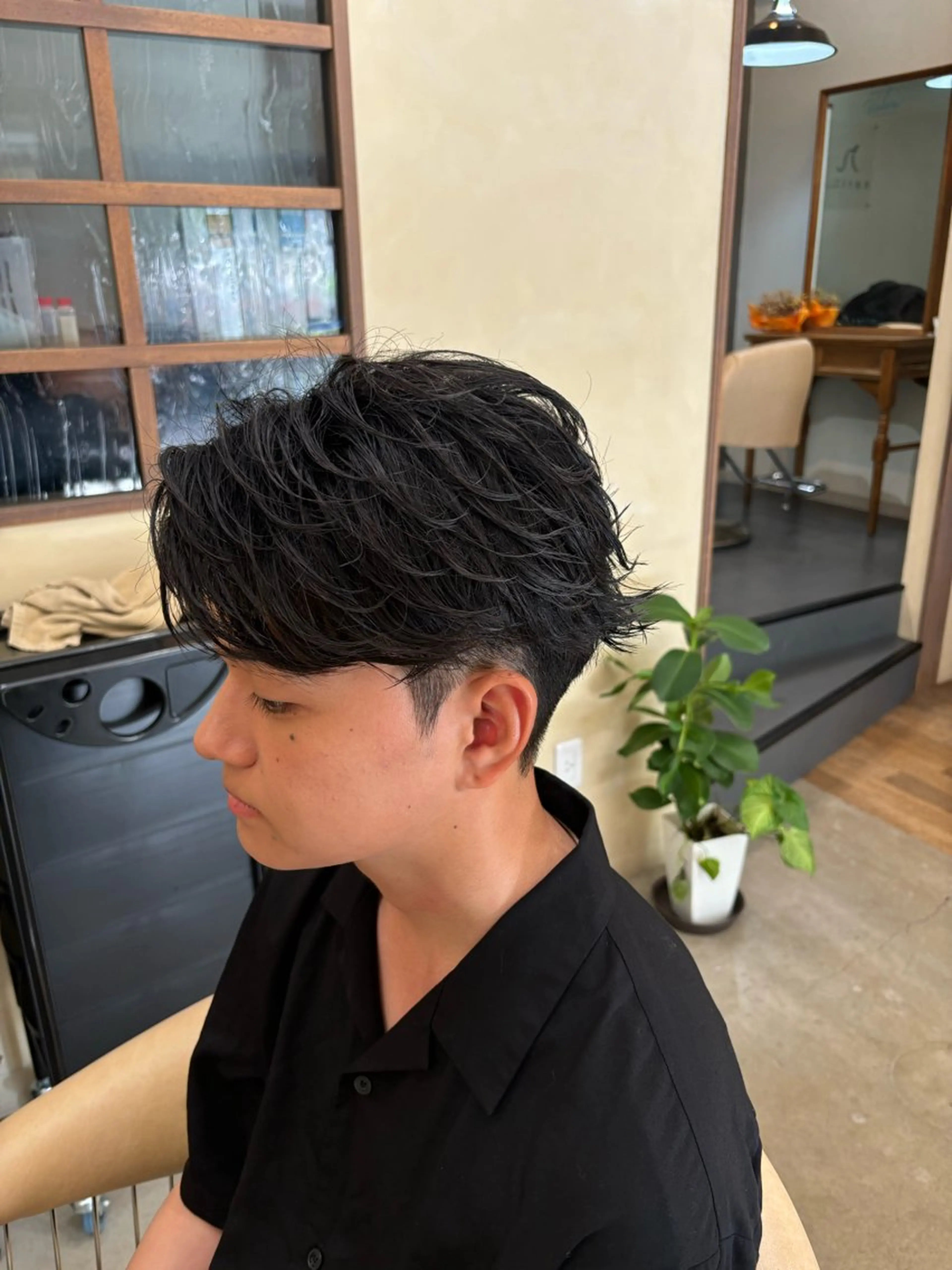 ショート メンズ カット パーマ 鹿児島 TSUBASAのヘアスタイル