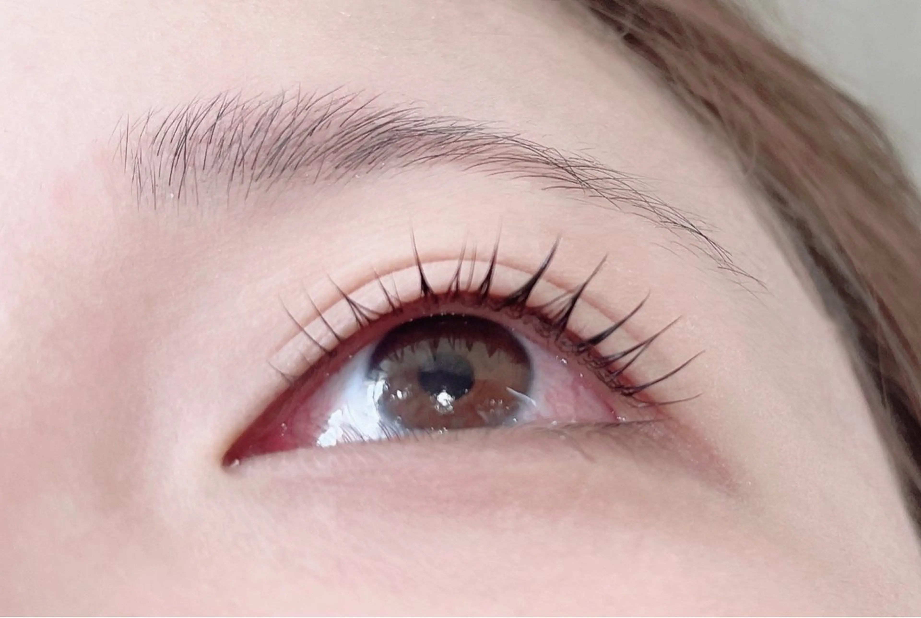 マツエク・マツパ 韓国風マツエク パリジェンヌラッシュリフト 下まつげエクステ 一重×まつ毛パーマ マツパ Rairia momoka🎀✨のマツエク・マツパデザイン