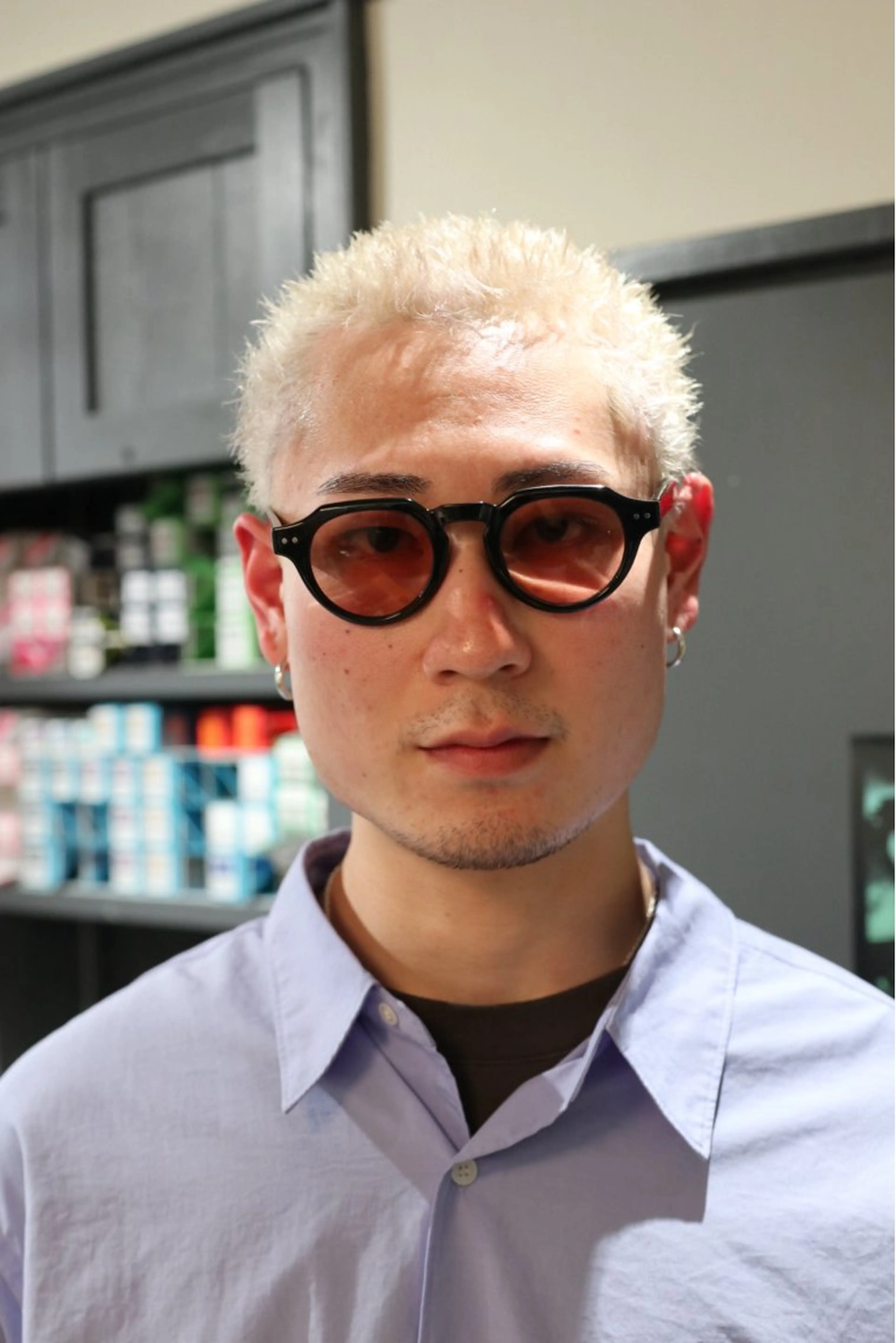 ショート カラー パーマ メンズ カット ヘアカラー パーマ 💈メンズ/パーマ 💈中目黒/谷のヘアスタイル