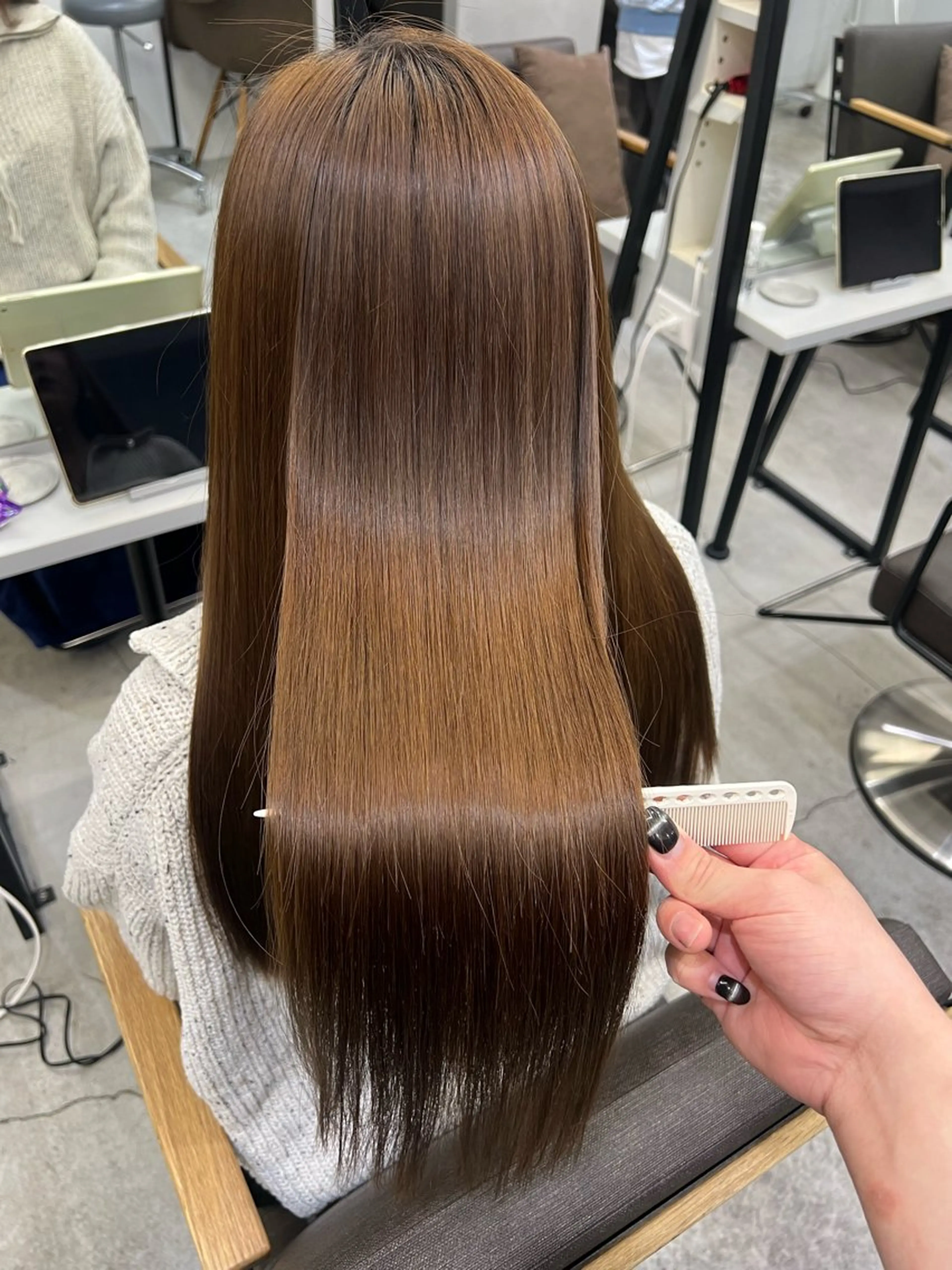 ロング 縮毛矯正 トリートメント ✨毛髪診断で絶対綺麗 ✨美髪艶髪専門✨高浪のヘアスタイル