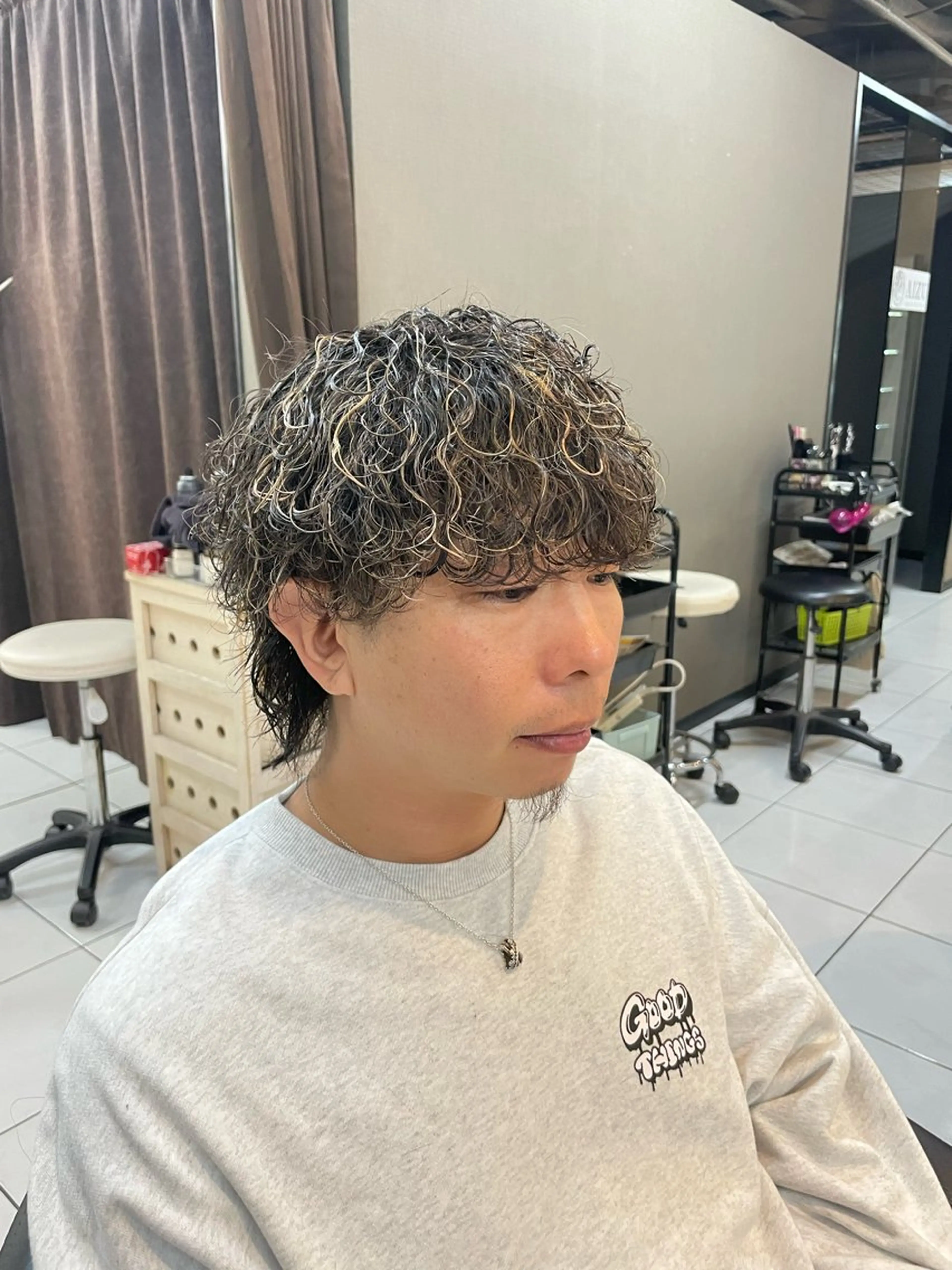 メンズカット＋メッシュ、ハイライト🔥　2回目以降の方メニューの写真