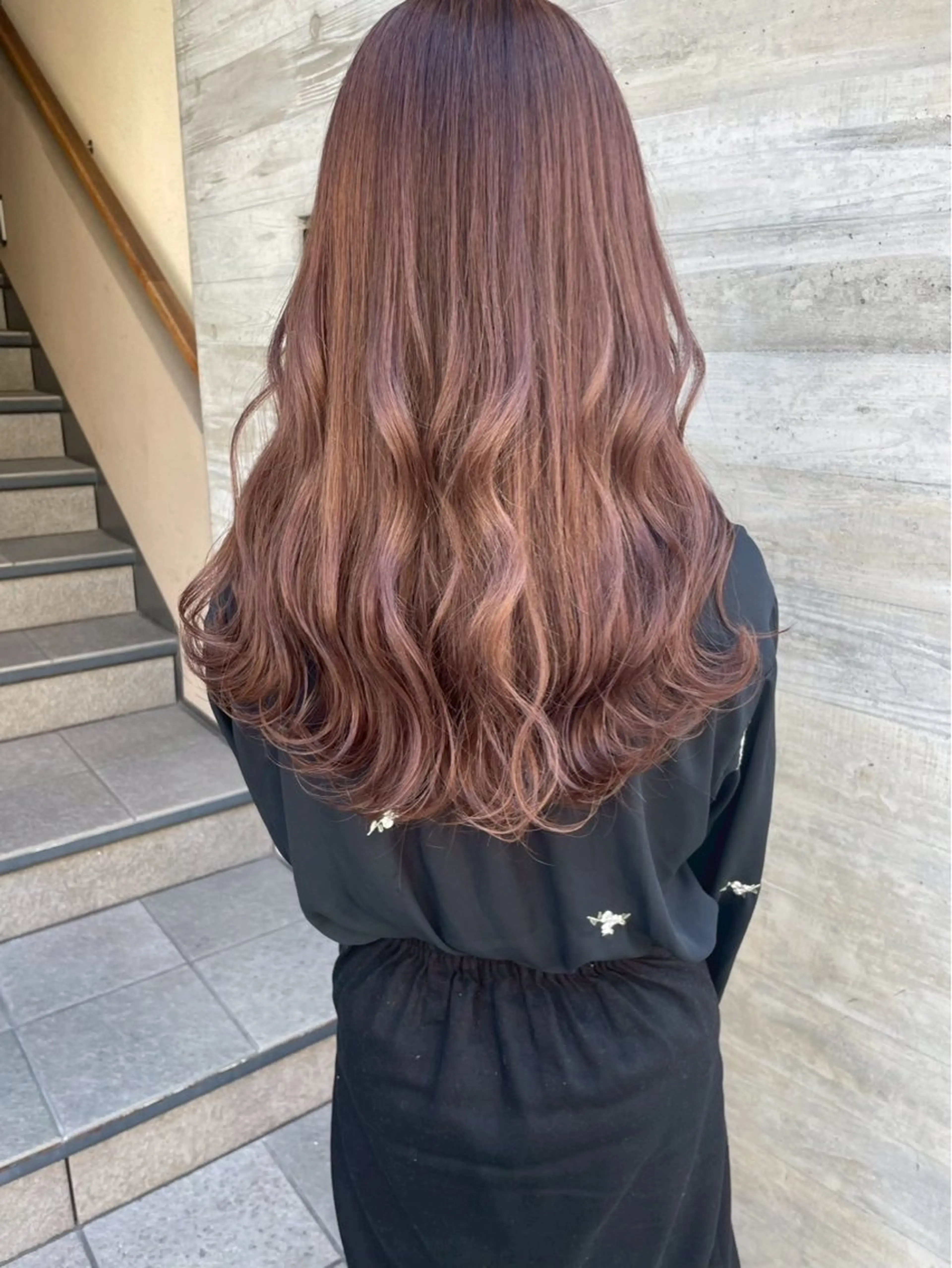 ロング カラー ヘアカラー ParveMix🎀 稲垣詞葉のヘアスタイル