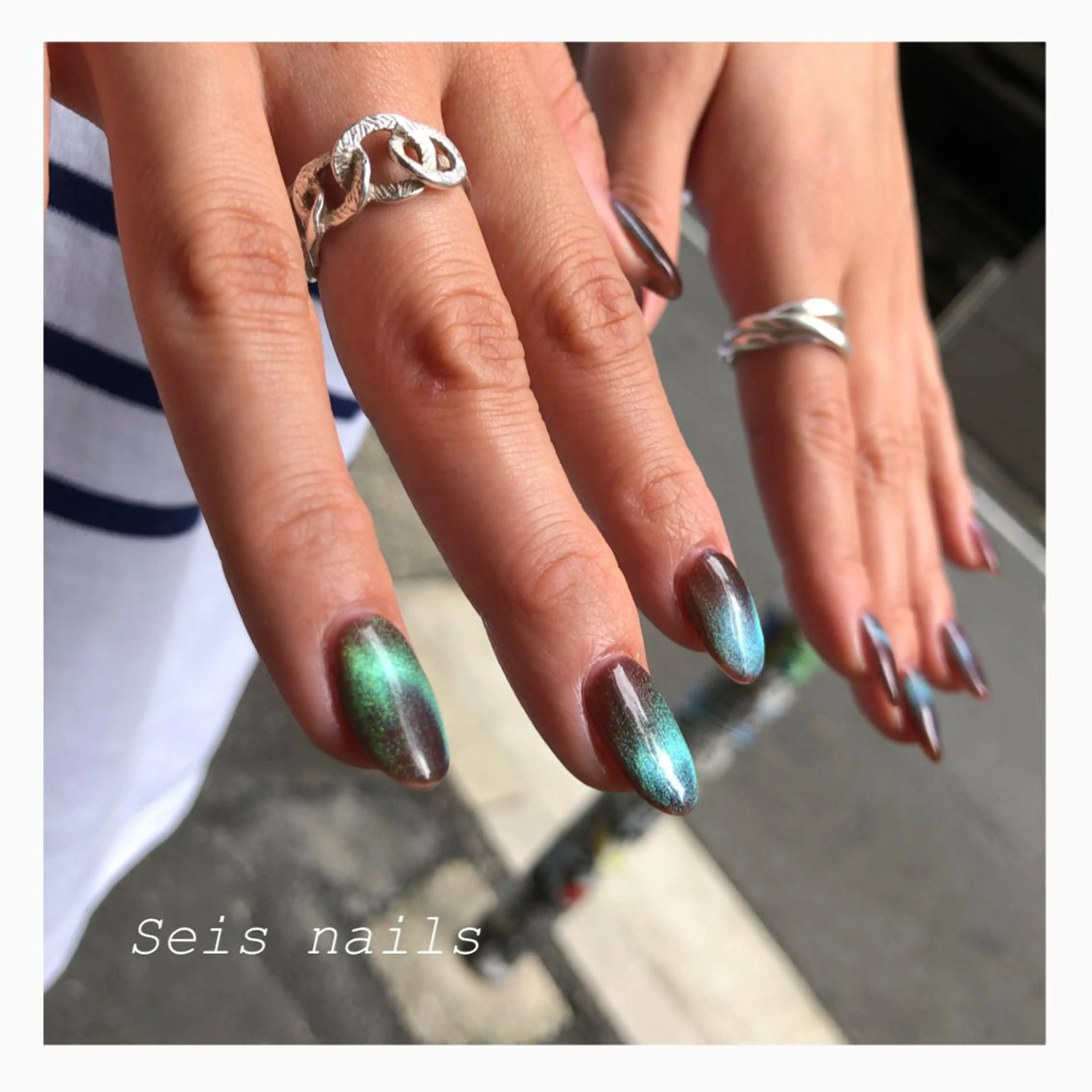 マグネットネイル　ワンカラーの写真