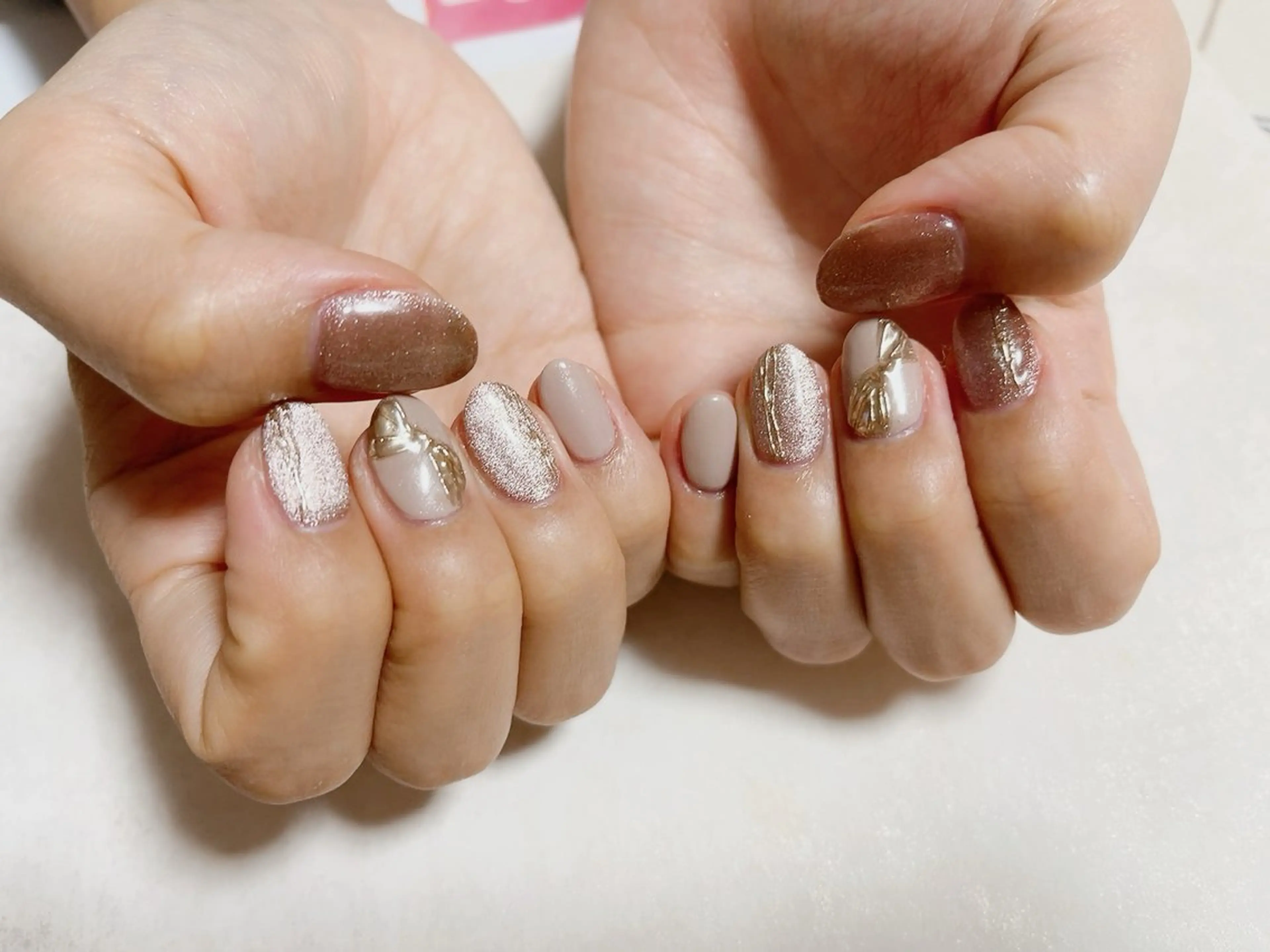 ネイル ジェルネイル 韓国ネイル メンズネイル パラジェル リボン kiki nail たまプラーザのネイルデザイン