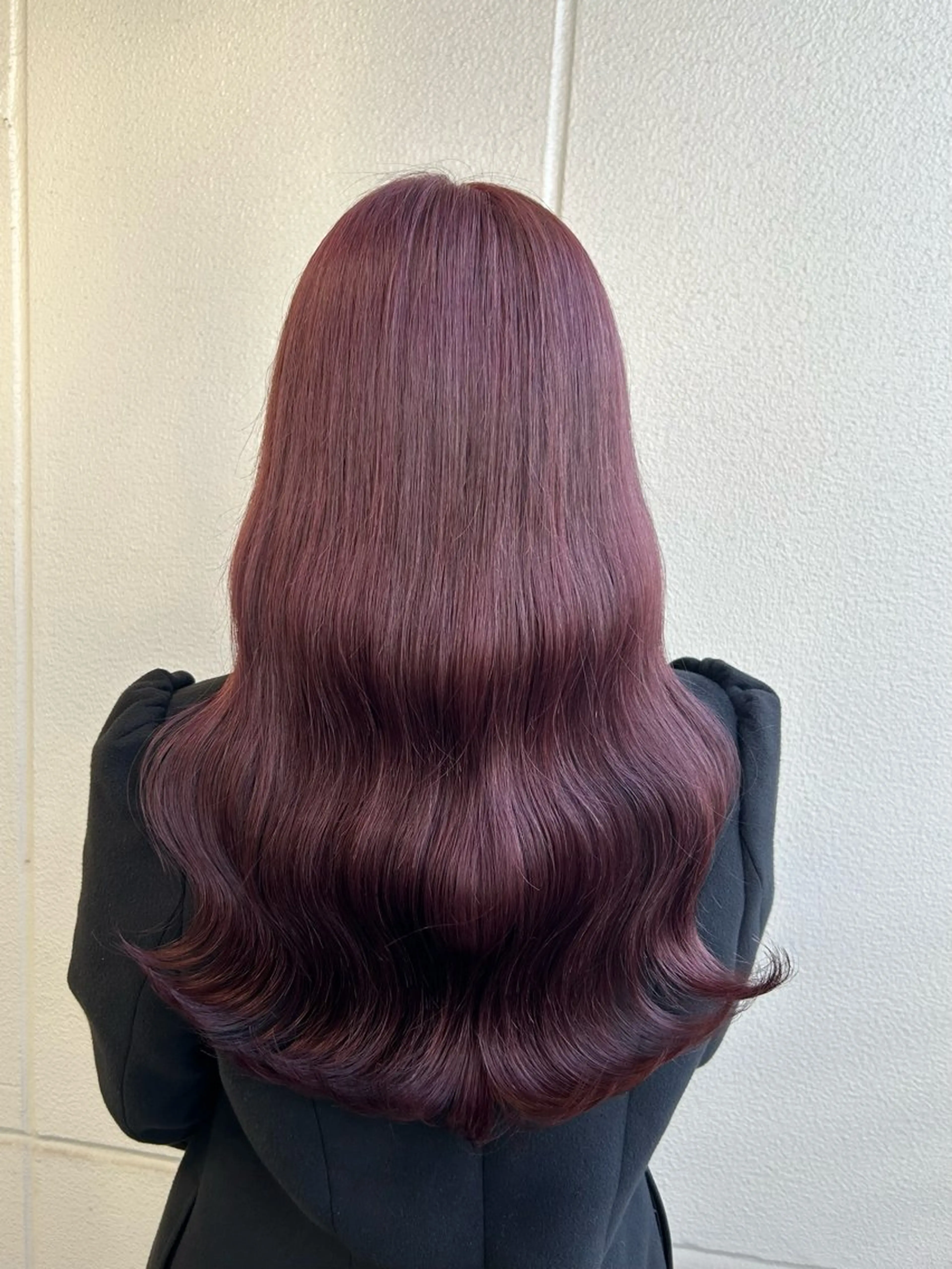 ロング カラー ヘアアレンジ ラベンダーカラー ラベンダーピンク ピンクカラー 《暖色/韓国hair 》🇰🇷桑原ユキネのヘアスタイル