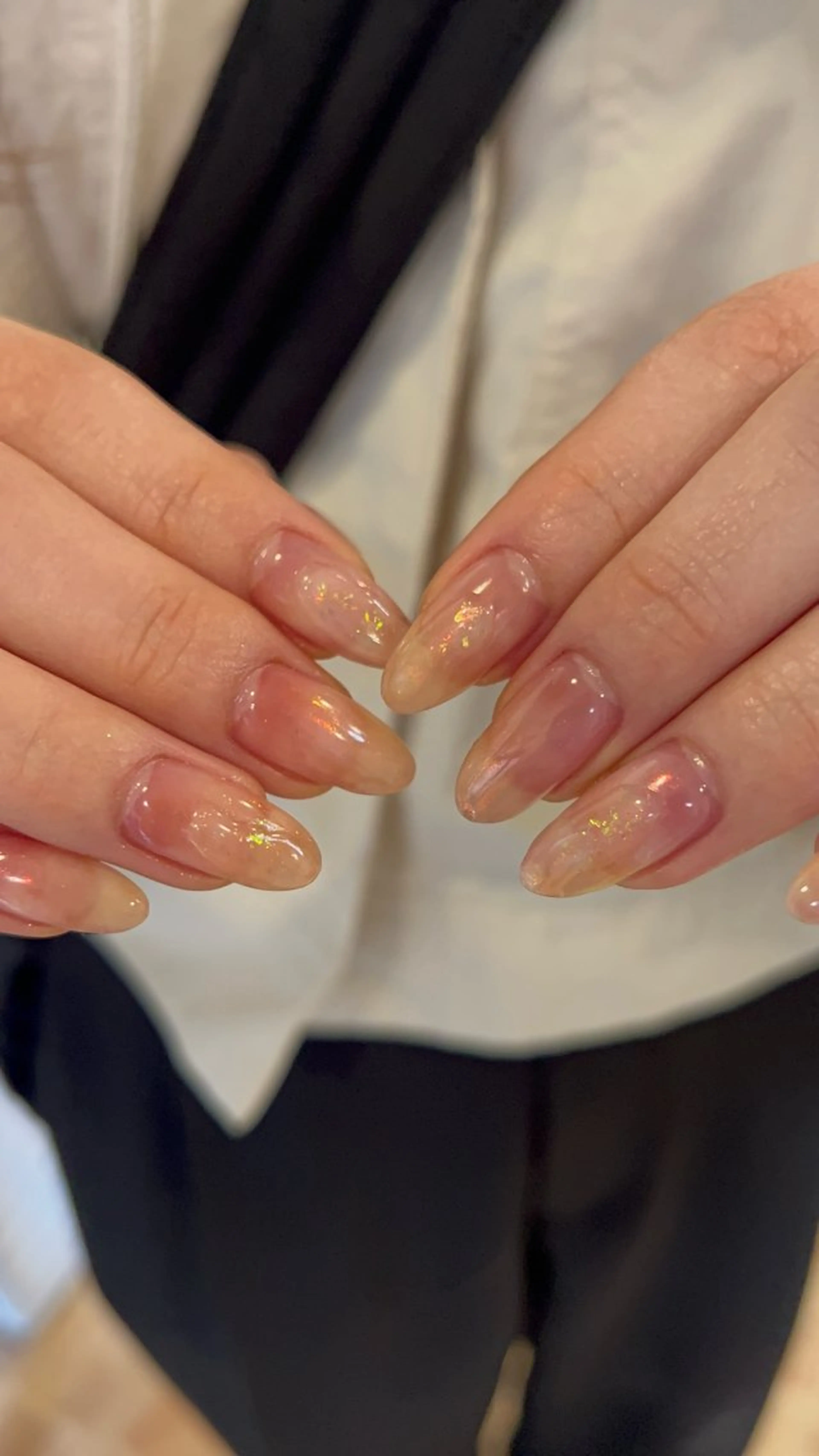 ネイル ニュアンスネイル オフィスネイル sun.lino所属・小野寺 千尋のネイルデザイン