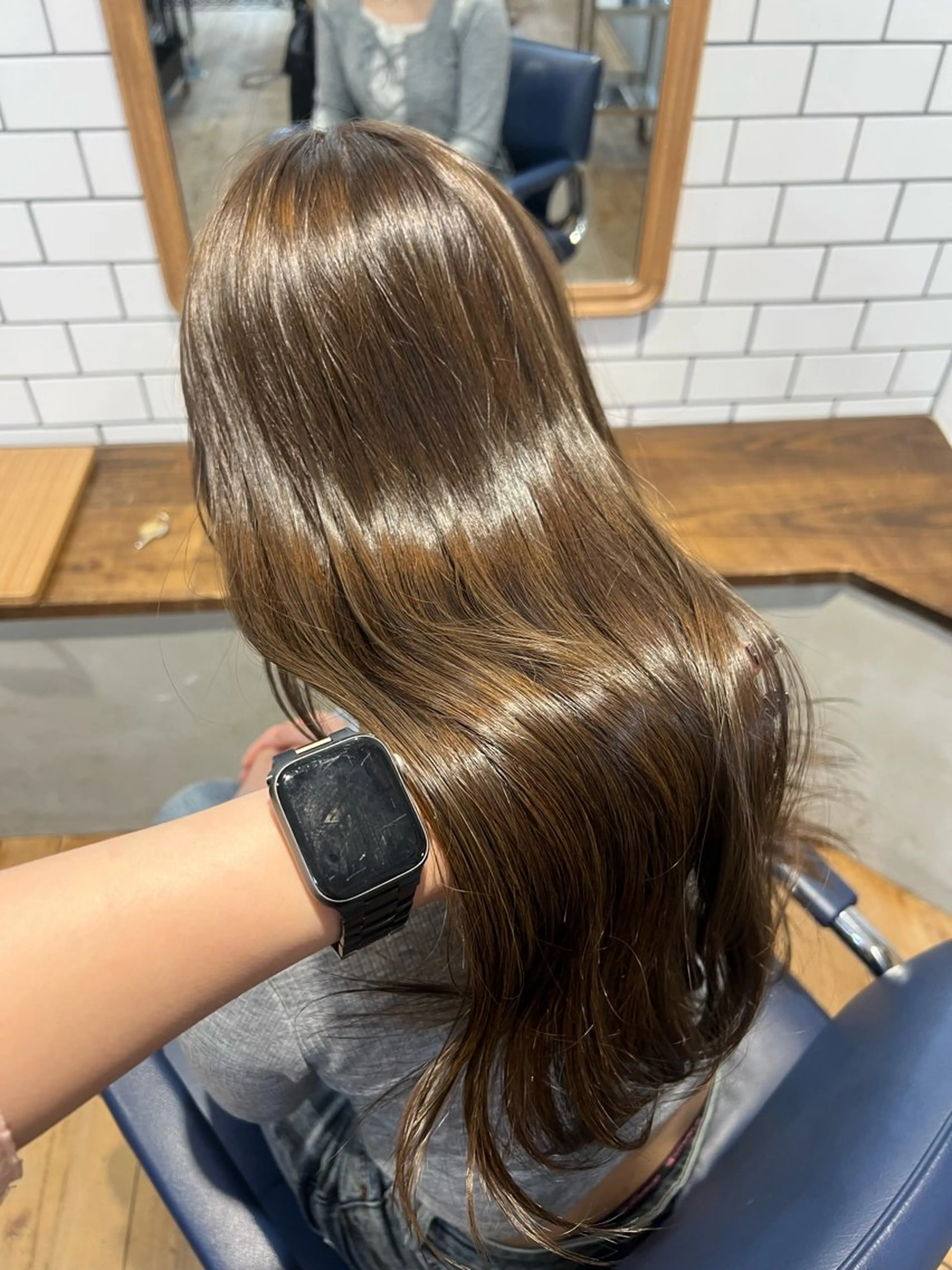 ブリーチなしで作る透明感カラー🌛の写真