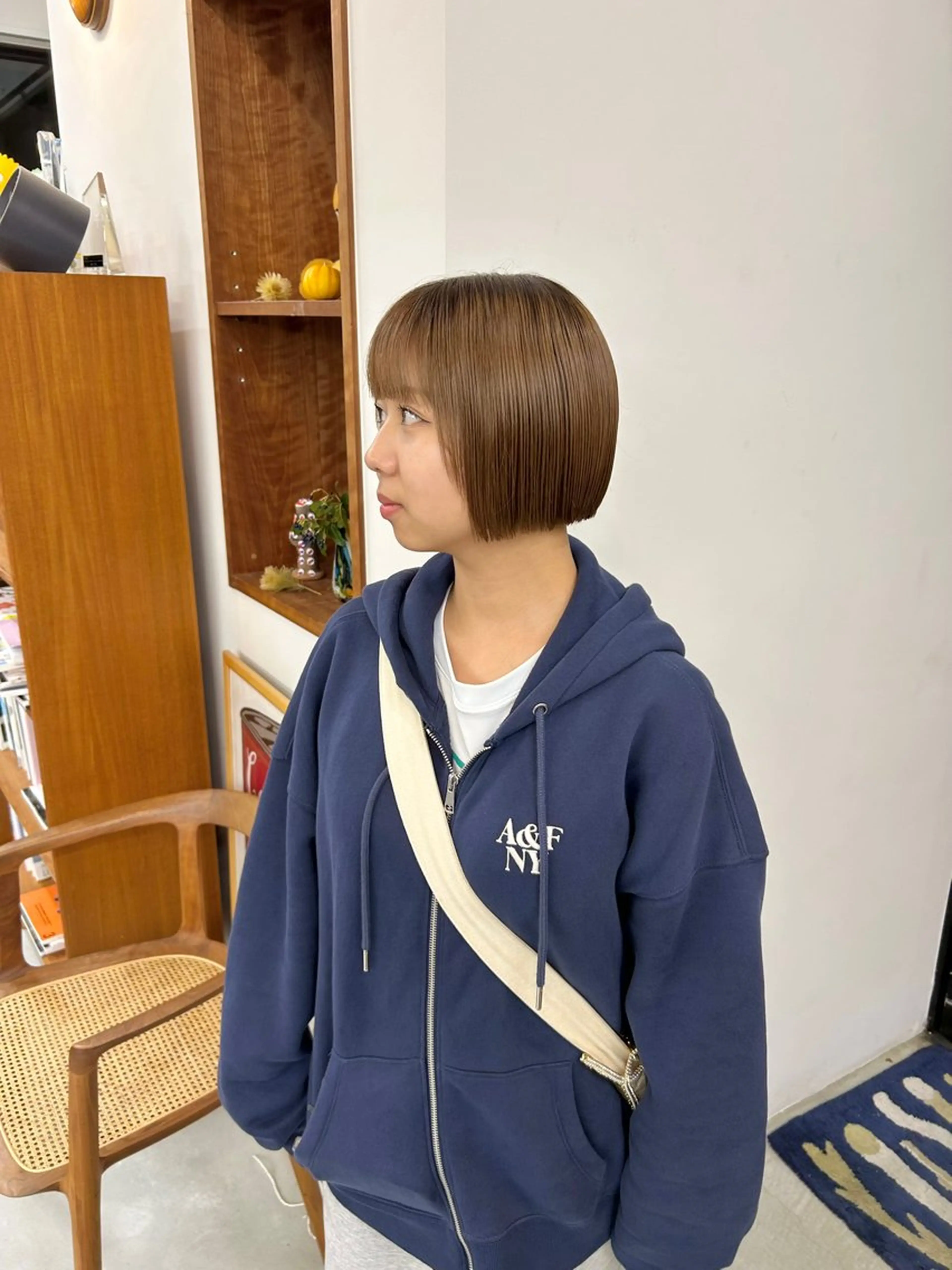 ショート ボブ 藤原 あかりのヘアスタイル