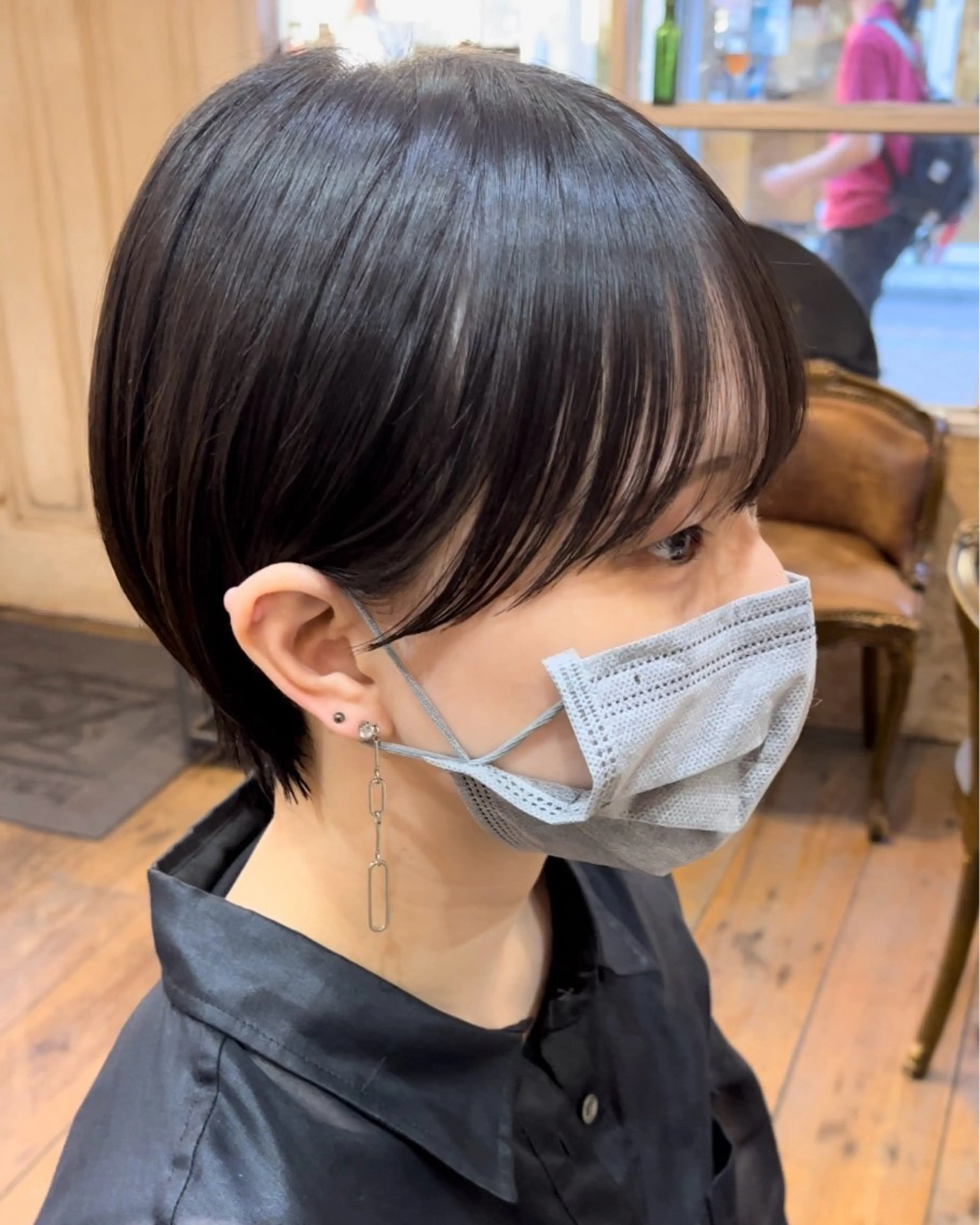 ショート カット ヘアカラー トリートメント ~ing所属・まう/丸みショート ・ボブ特化／高円寺のヘアスタイル