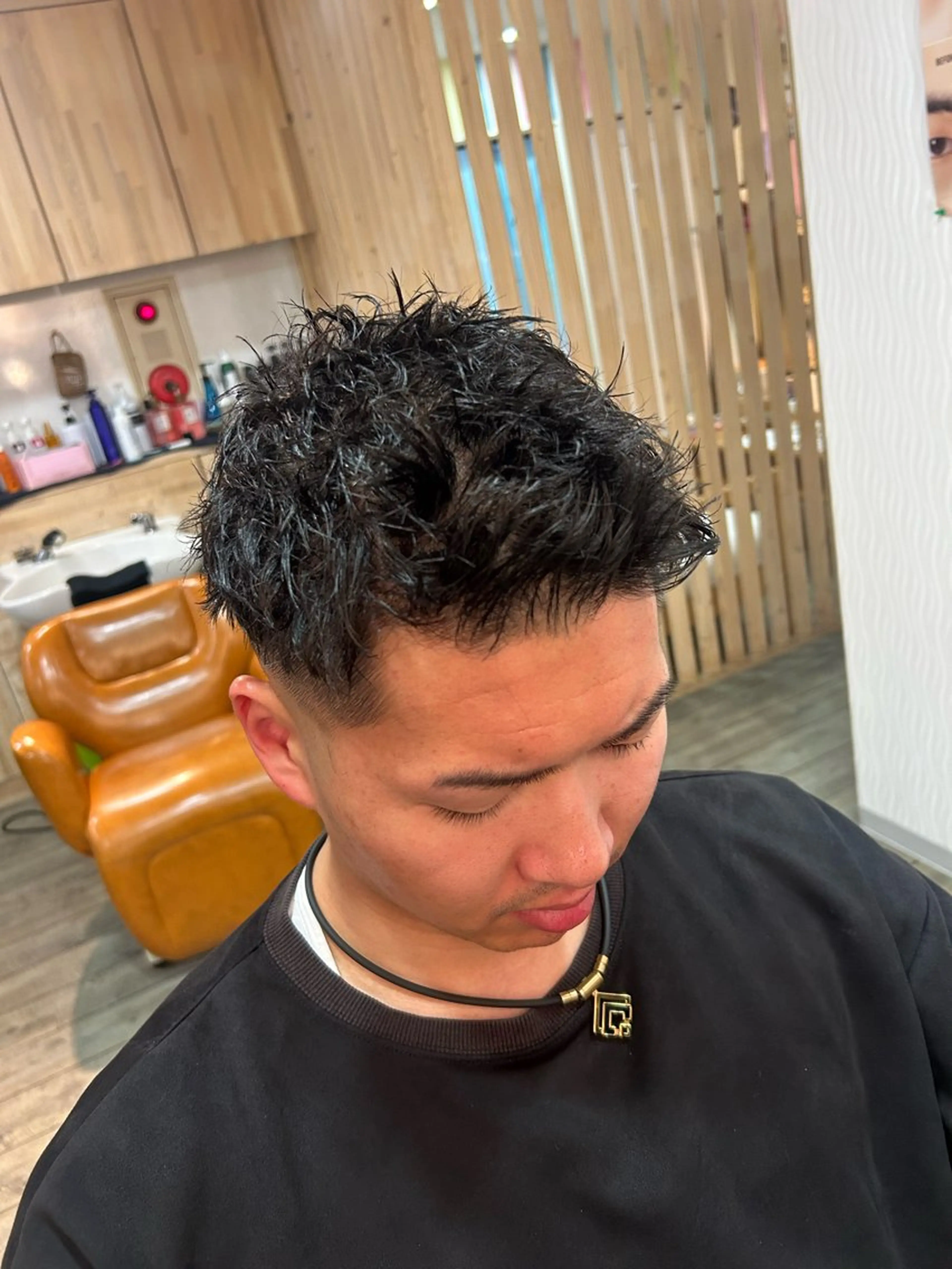 パーマ メンズ メンズパーマ カット パーマ hairLOOP所属・西院LOOP sayakaのヘアスタイル