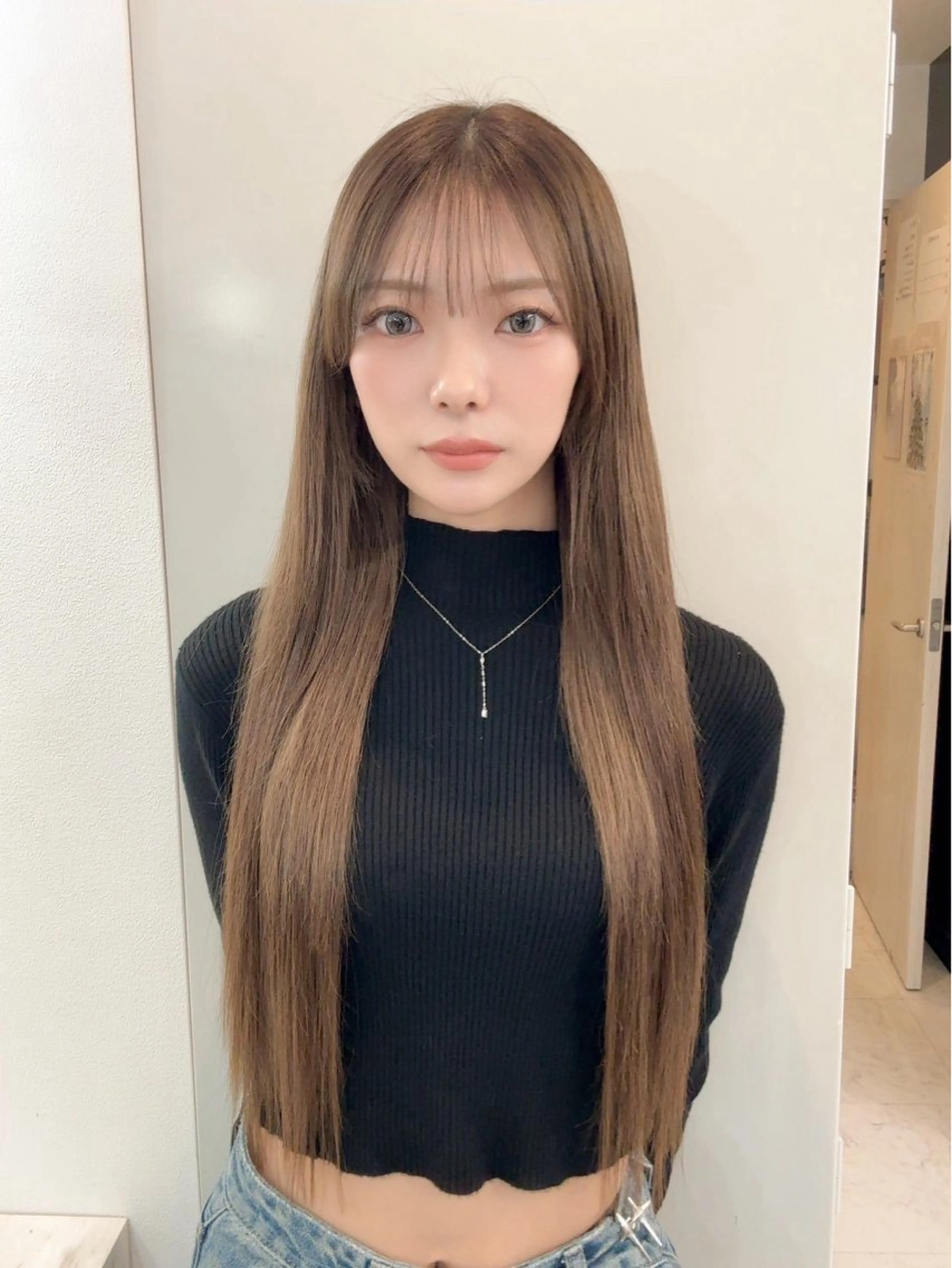 ロング カット ヘアカラー エクステ ✨髪質改善✖︎韓国 レイヤー✨ナカムラのヘアスタイル