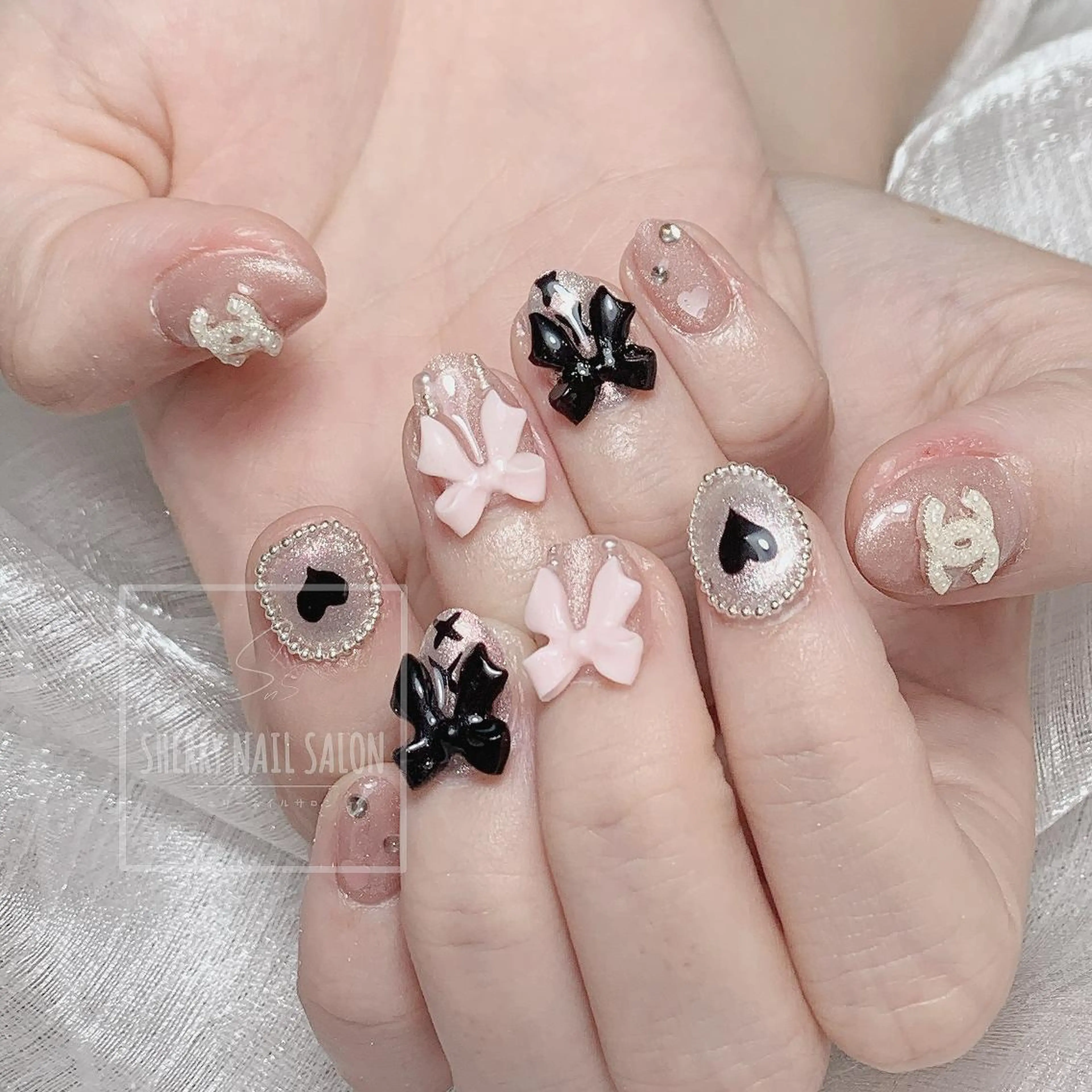 ネイル アートネイル チークネイル フレンチネイル ジェルネイル グラデーション moe自宅ネイルサロン所属・萌 自宅ネイルサロンのネイルデザイン