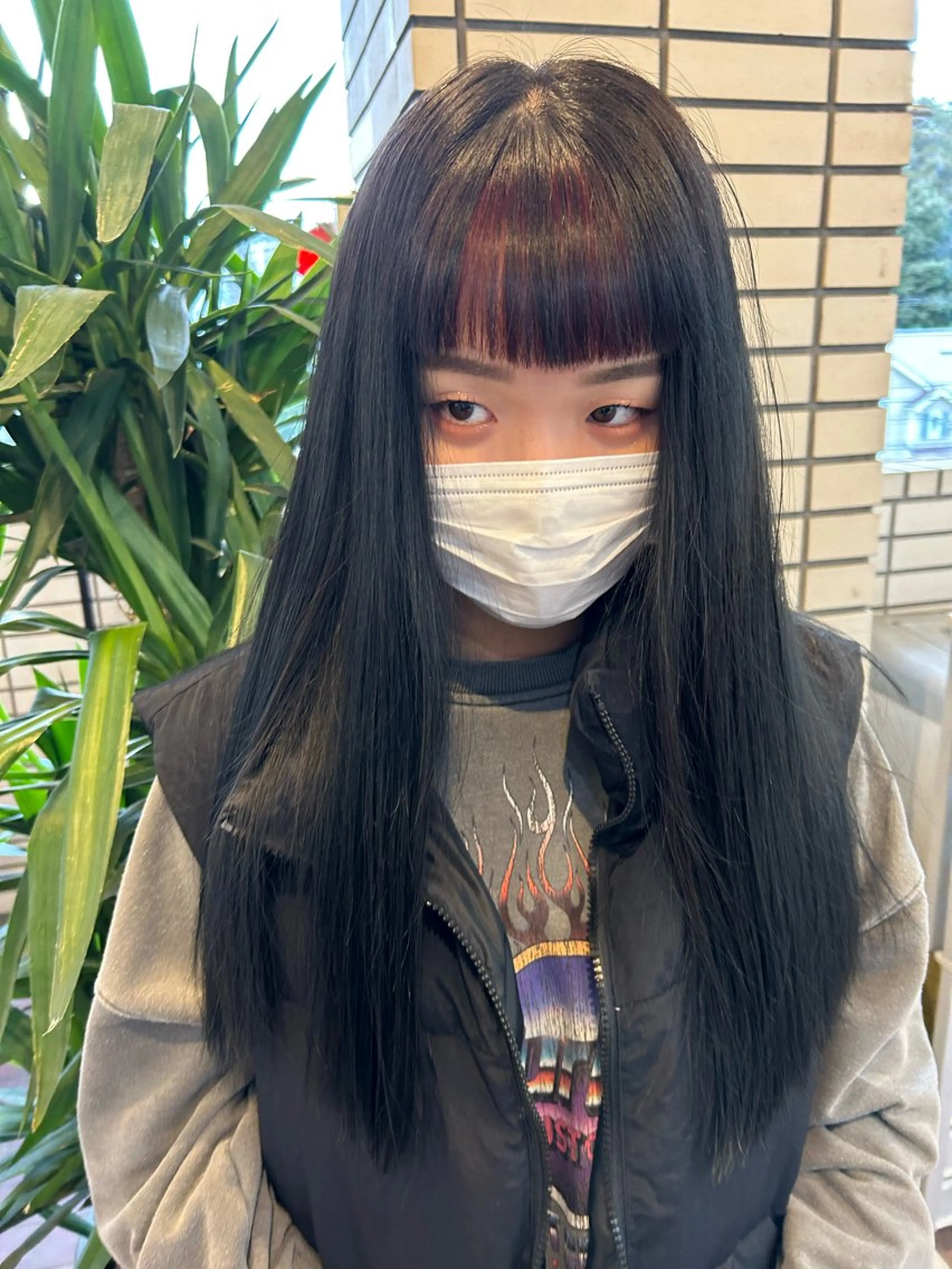 ロング ヘアカラー 艶カラー/レイヤー /メンズ/マツエクのヘアスタイル