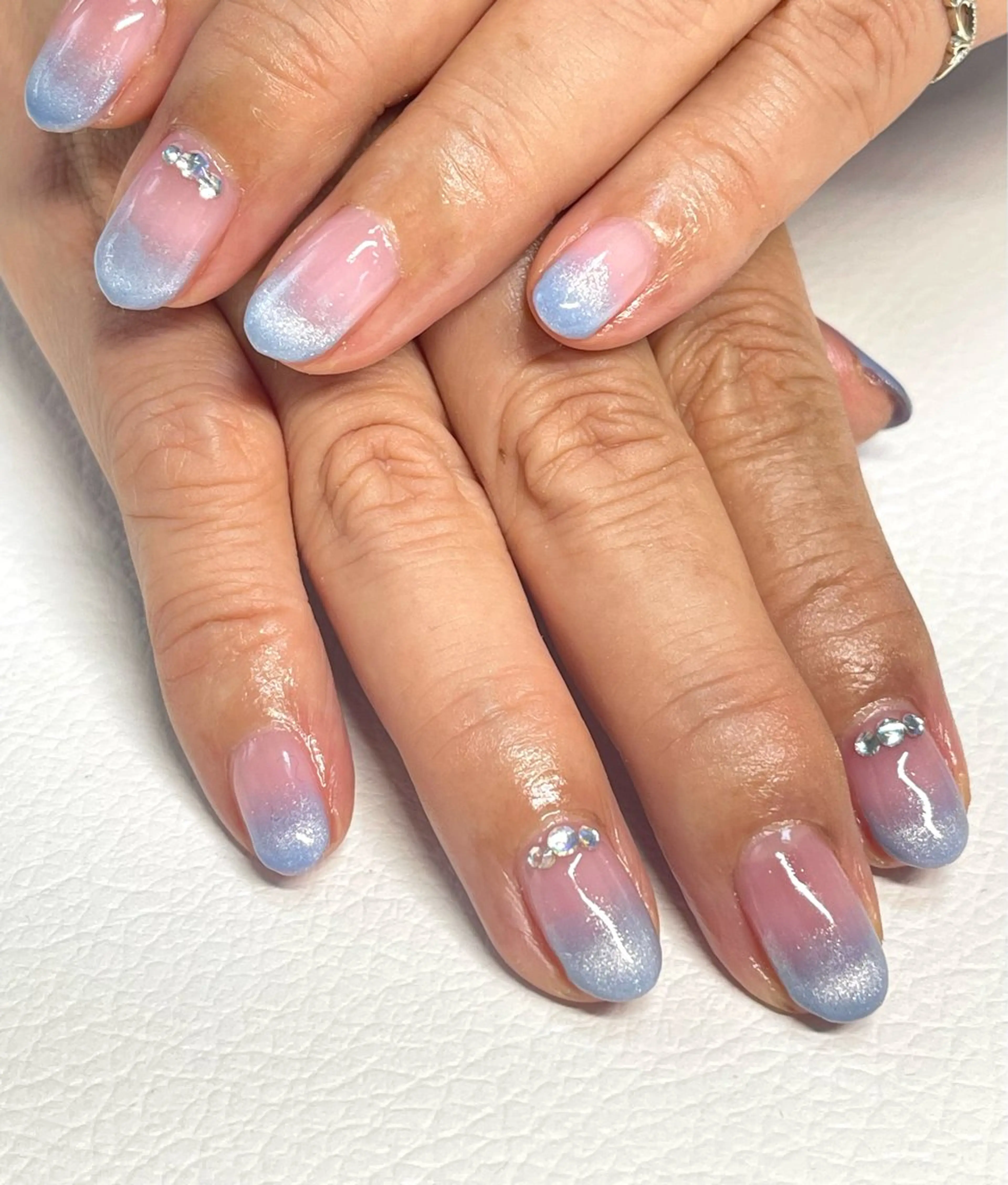 ネイル グラデーション マグネットネイル Flora nailのネイルデザイン