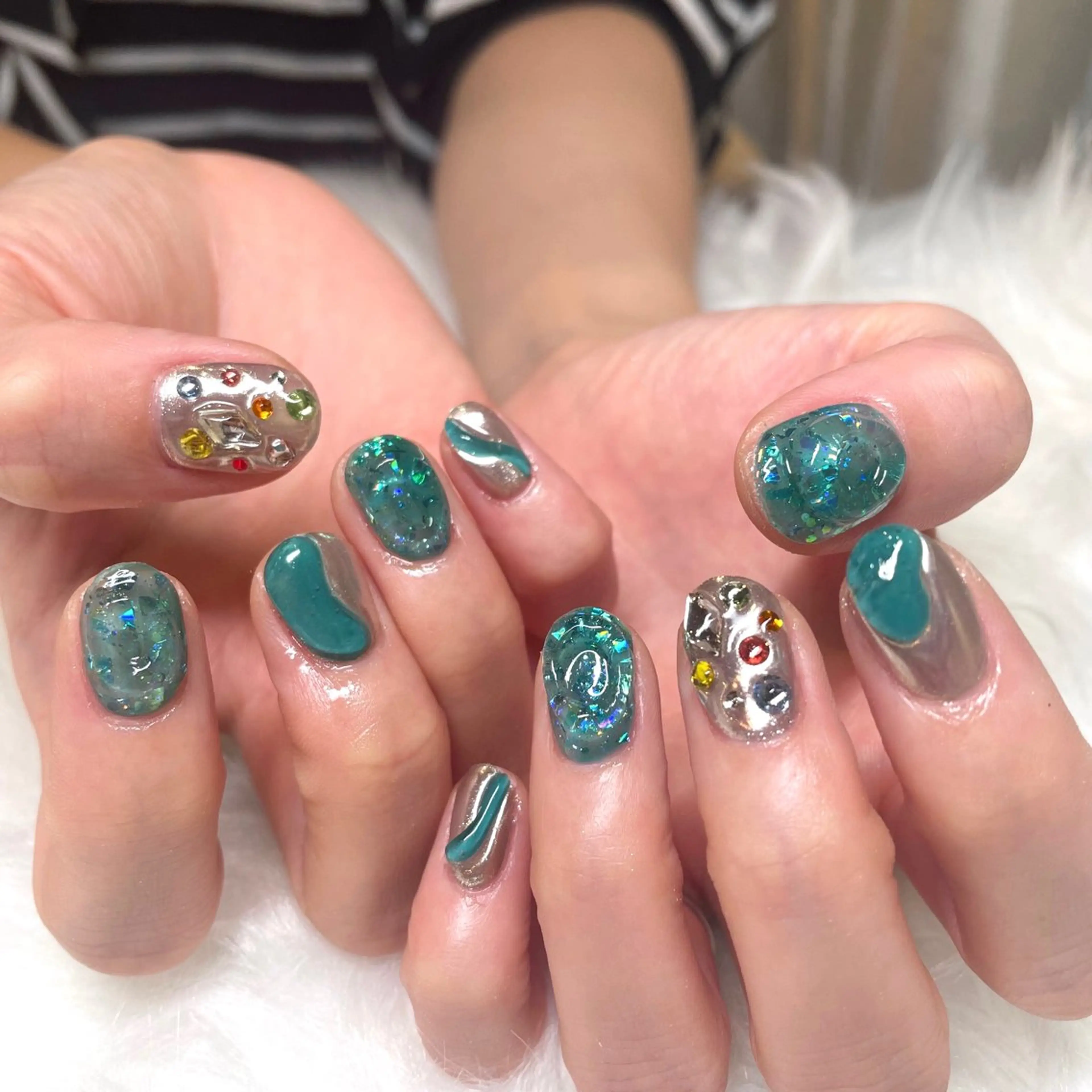 ネイル ハンドネイル 新井 ひなののネイルデザイン