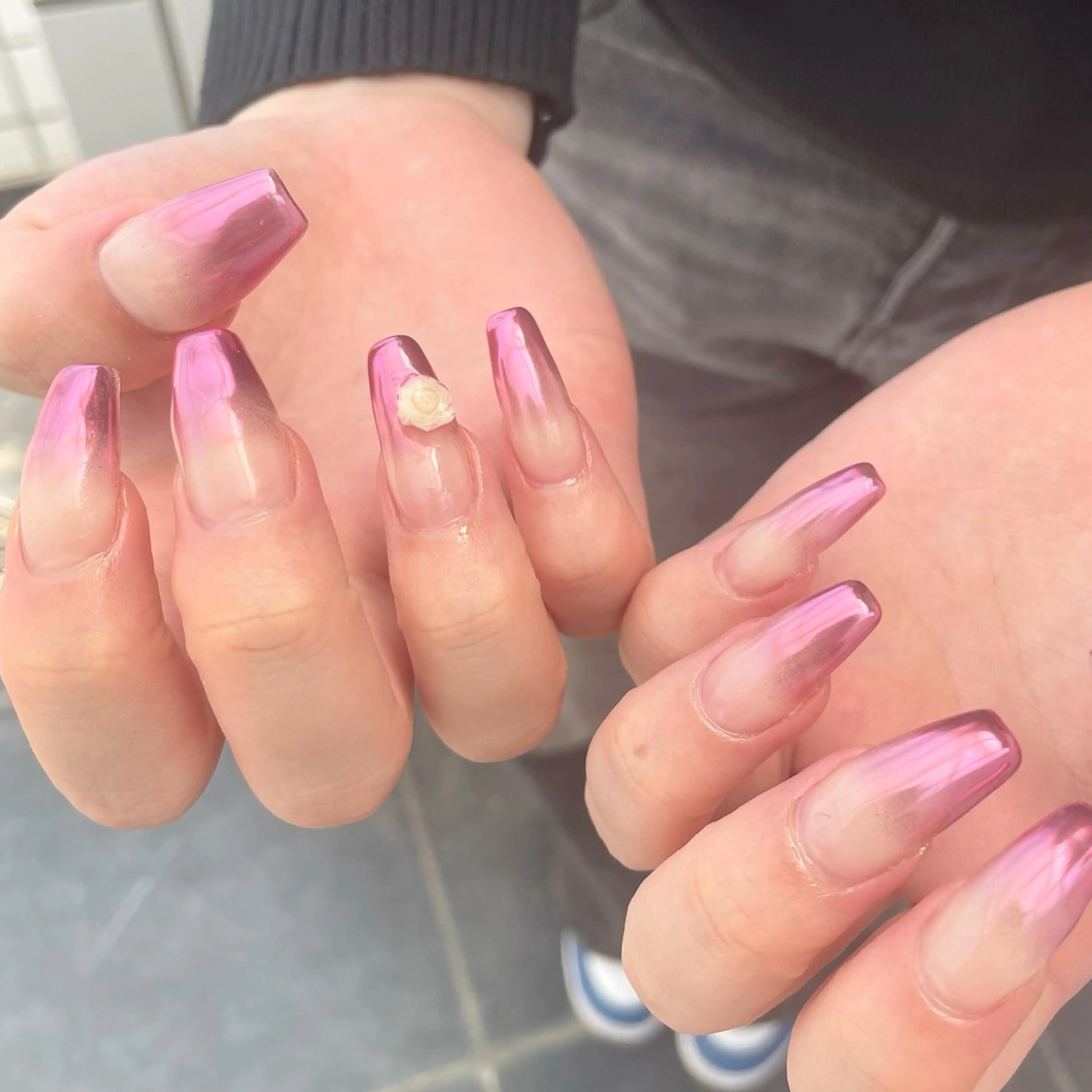 ネイル ミラーネイル ハンドネイル Nail ヌシん家 AKANEのネイルデザイン