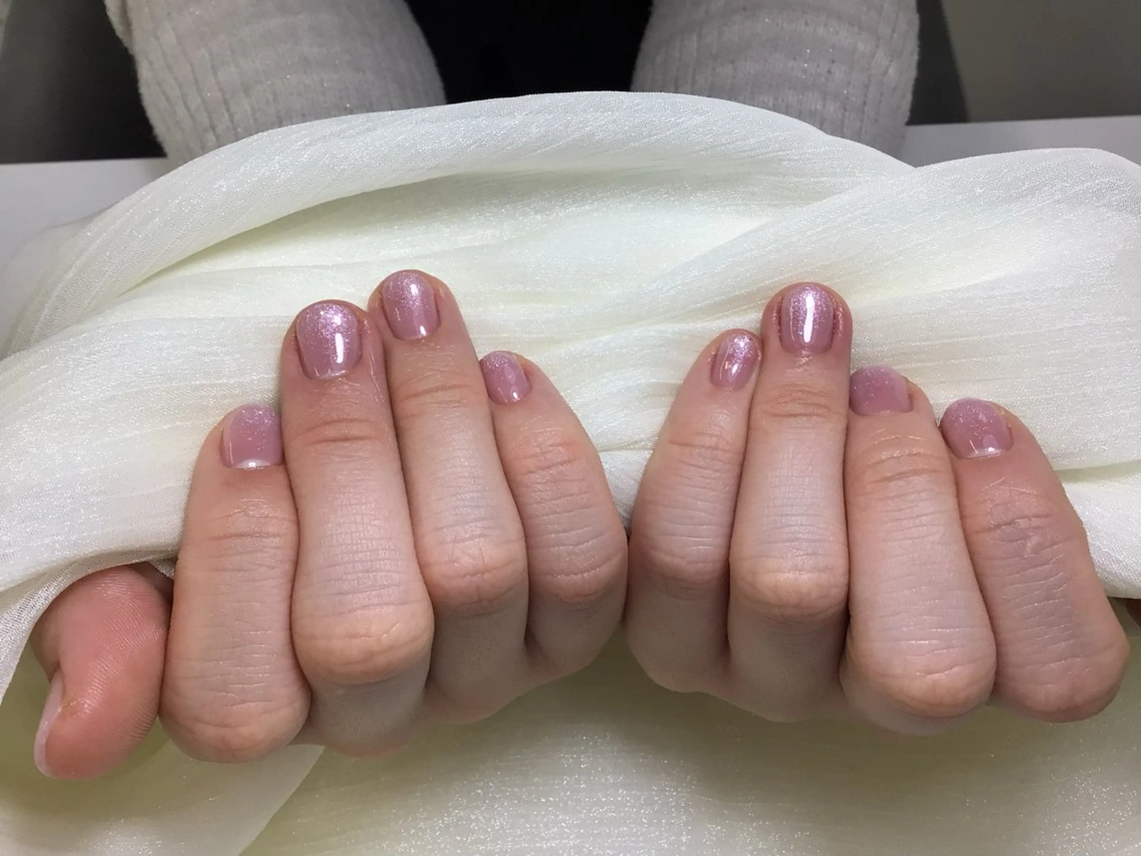 ネイル グラデーション ラメ(グリッター) ラメグラデーション ピンク 春ネイル WHITE NAIL 梅田店 nozomiのネイルデザイン