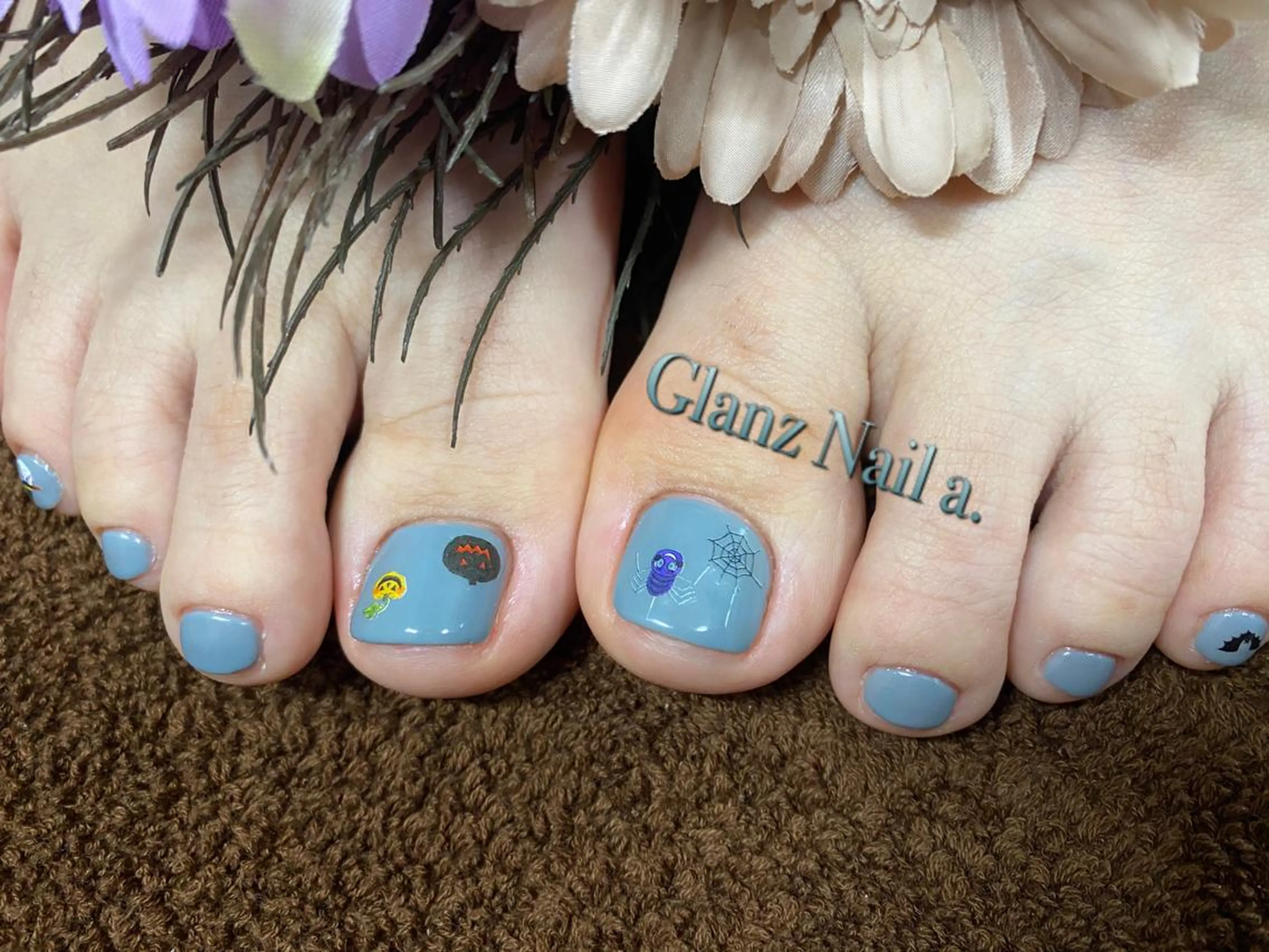 ネイル ハロウィン ワンカラーネイル Glanz  Nail aのネイルデザイン