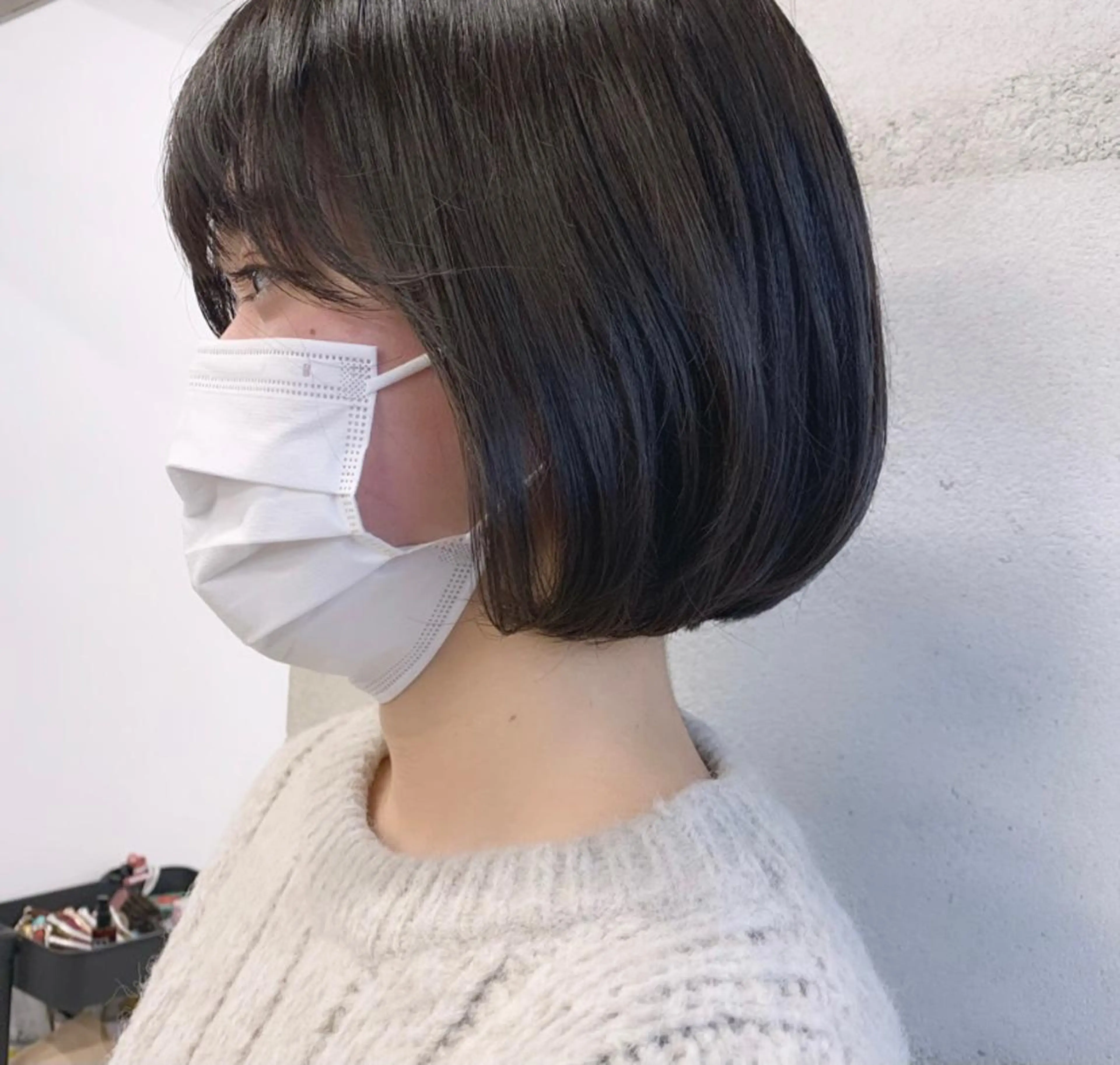 ミディアム カラー 透明感/オリーブ/ グレージュ/YUKAのヘアスタイル