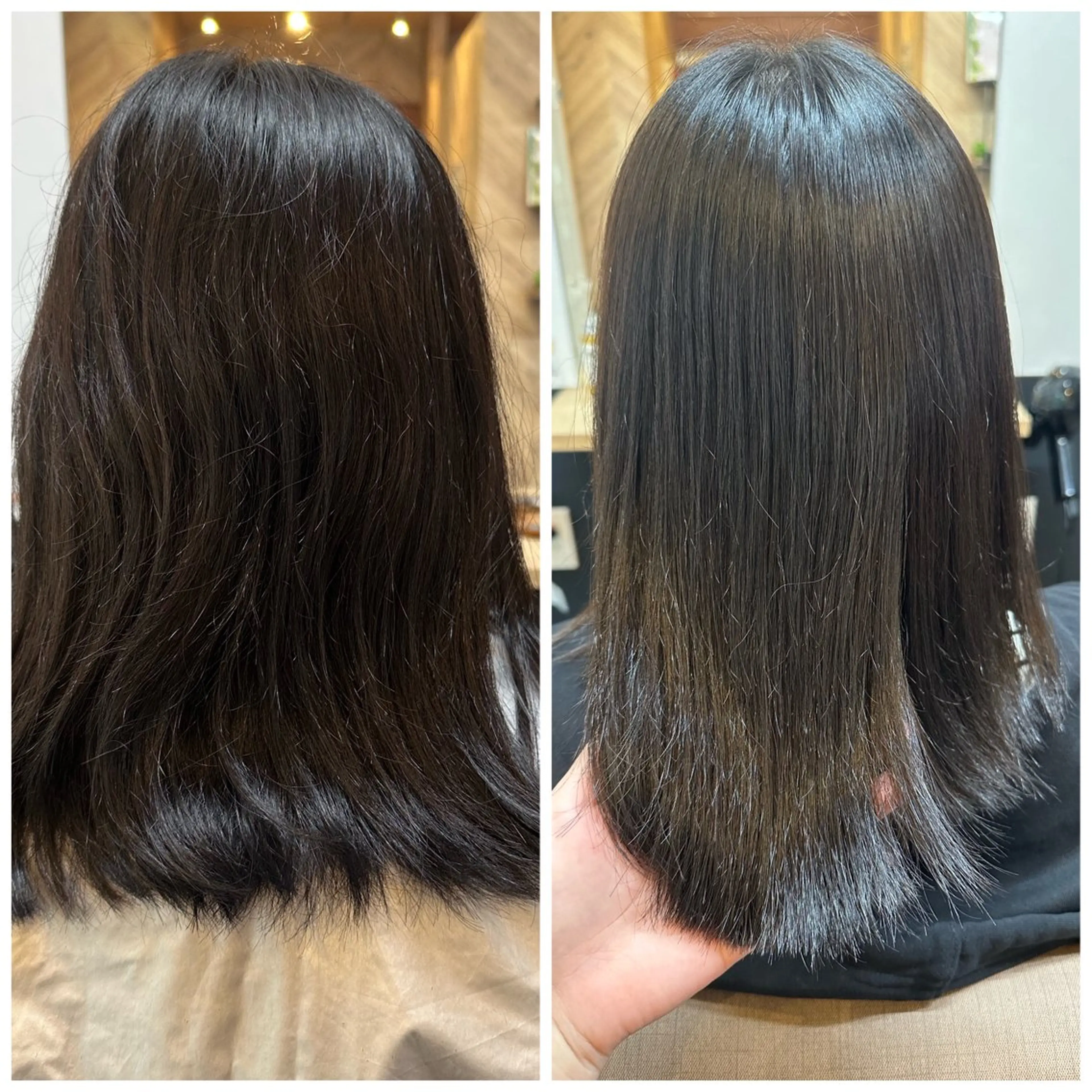 ミディアム 縮毛矯正 TELAHAIR成田 マネージャー吉野美羽のヘアスタイル