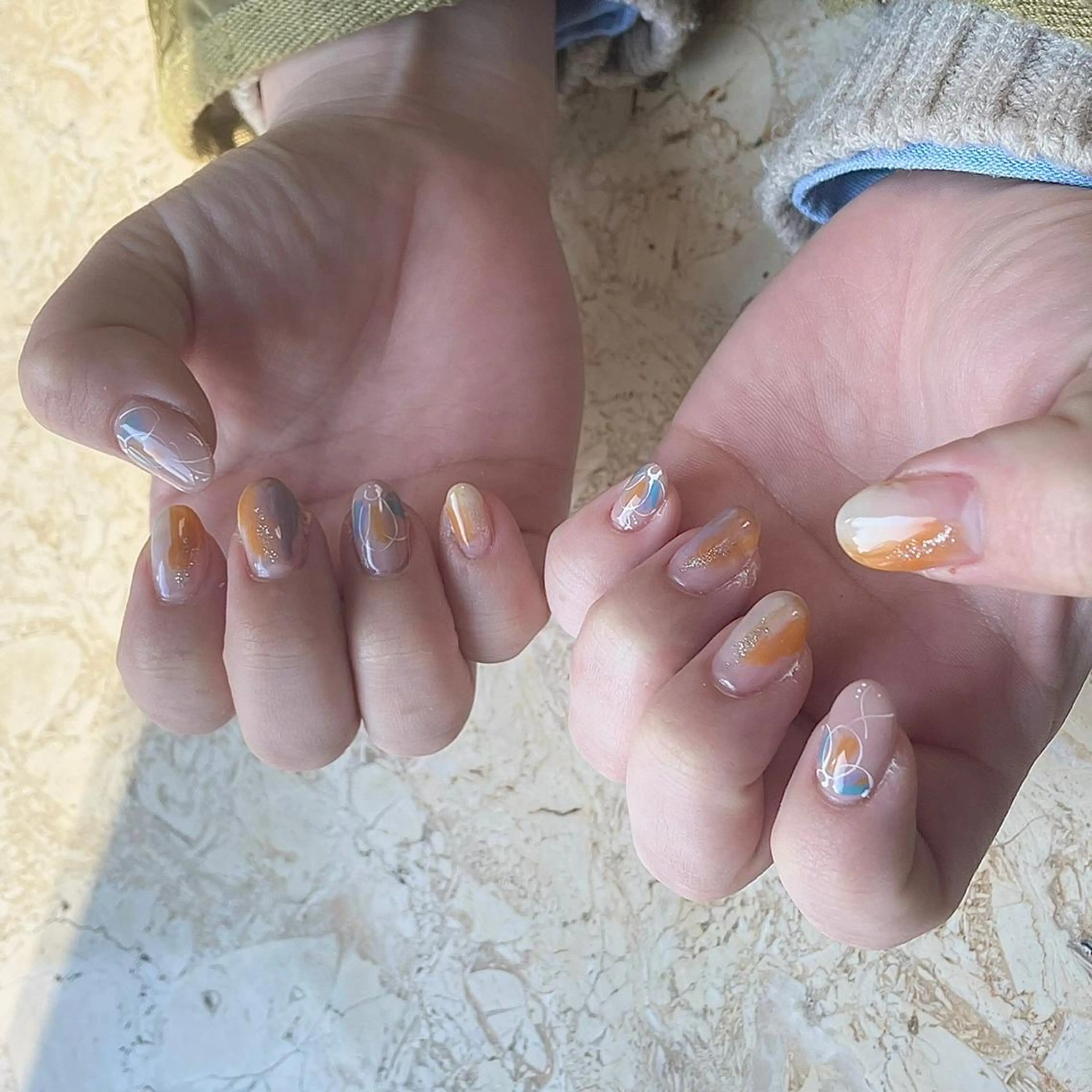 ネイル アニマル柄 アートネイル フラワーネイル フレンチネイル ジェルネイル ハンドネイル nail salon mieux(ミュー)のネイルデザイン