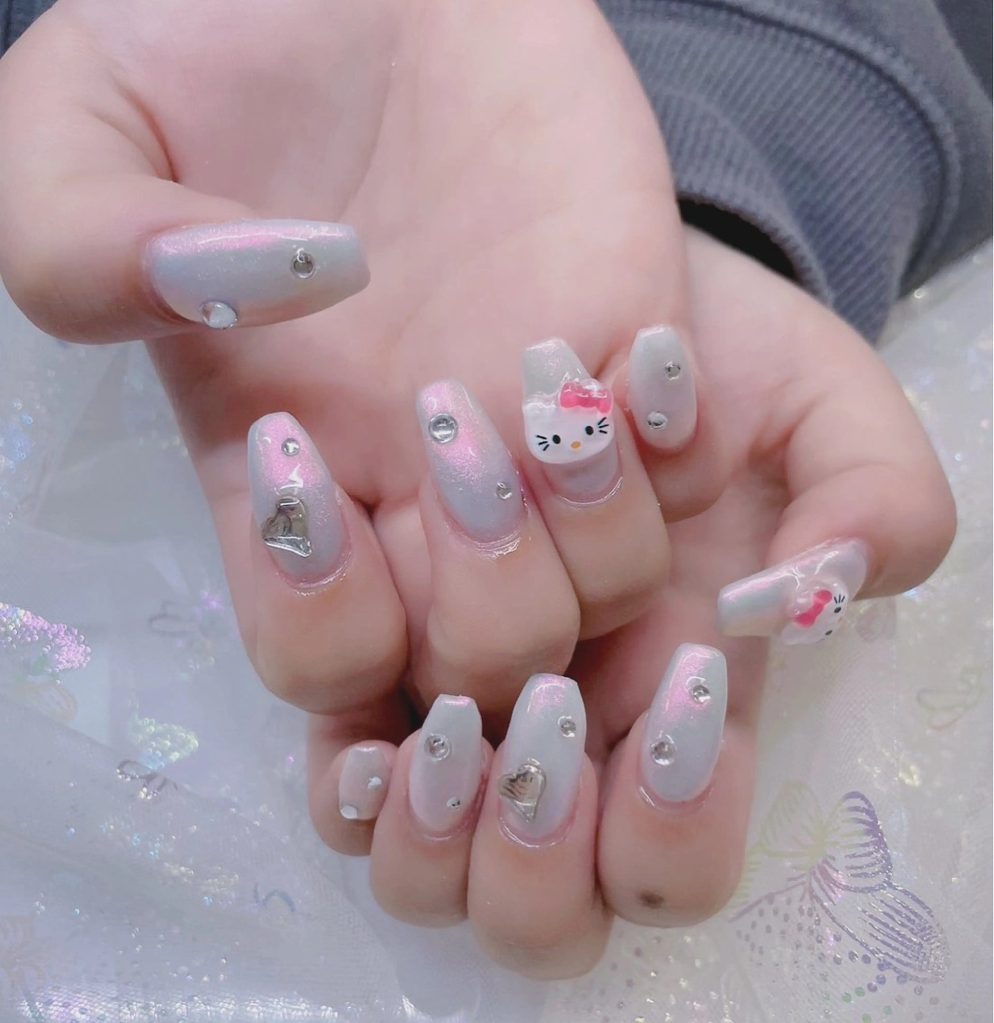 ネイル パーツ全部¥110 サロンミミのネイルデザイン