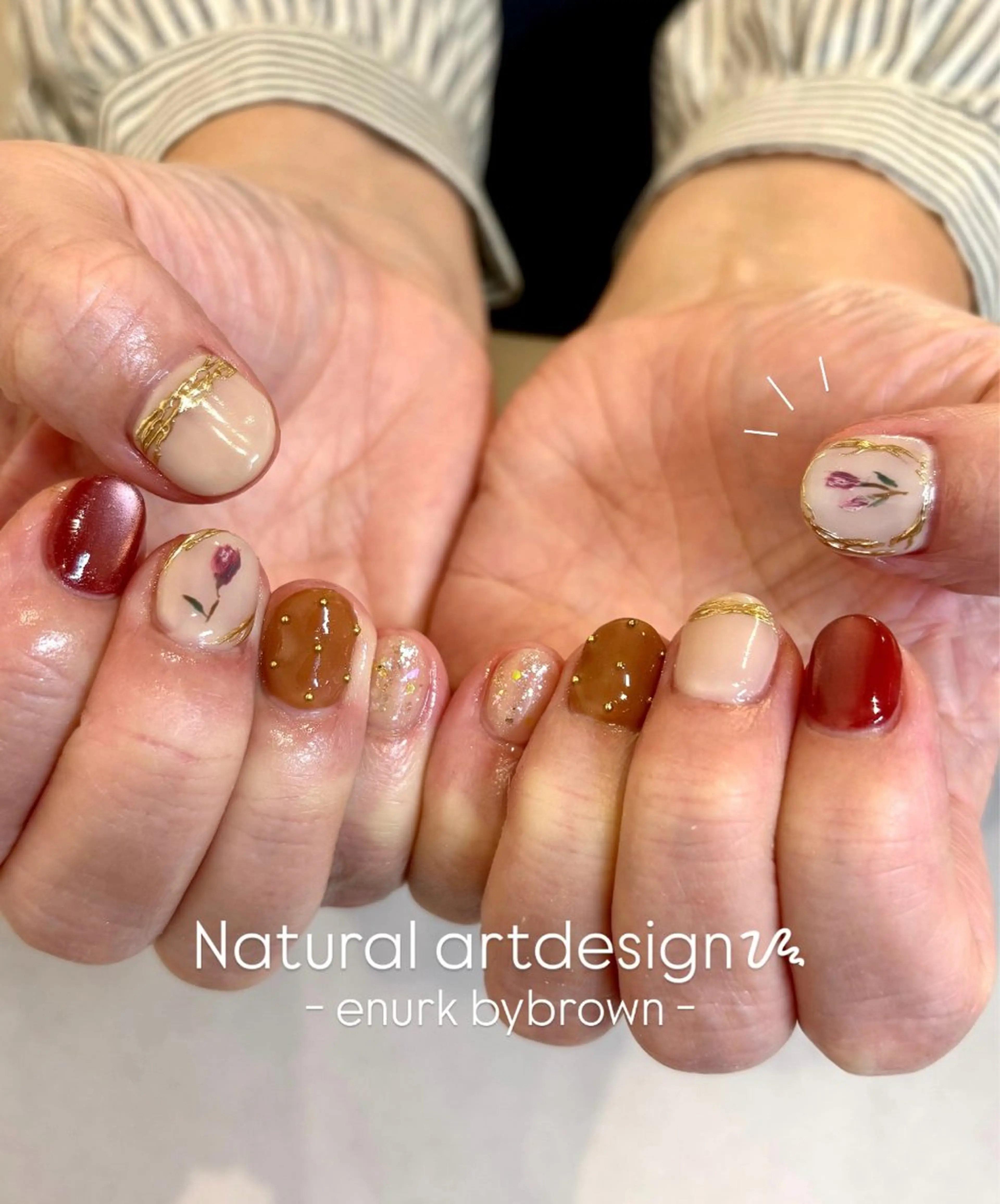 ネイル アートネイル ミラーネイル シンプルネイル ハンドネイル ハンドケア enurk店 🍋 丸谷みく♥のその他イメージ