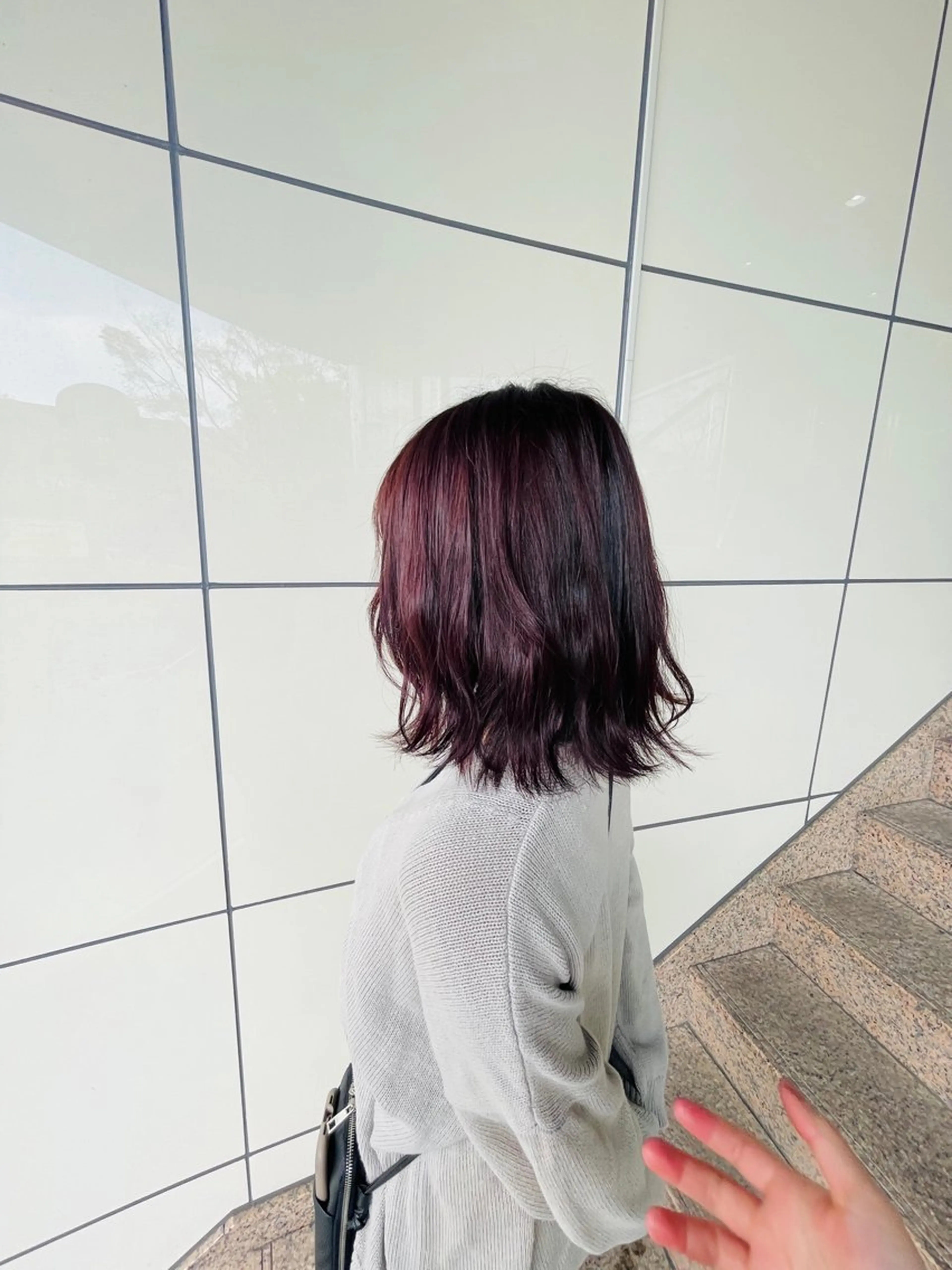 ミディアム THREE  mark所属・河田 日和のヘアスタイル