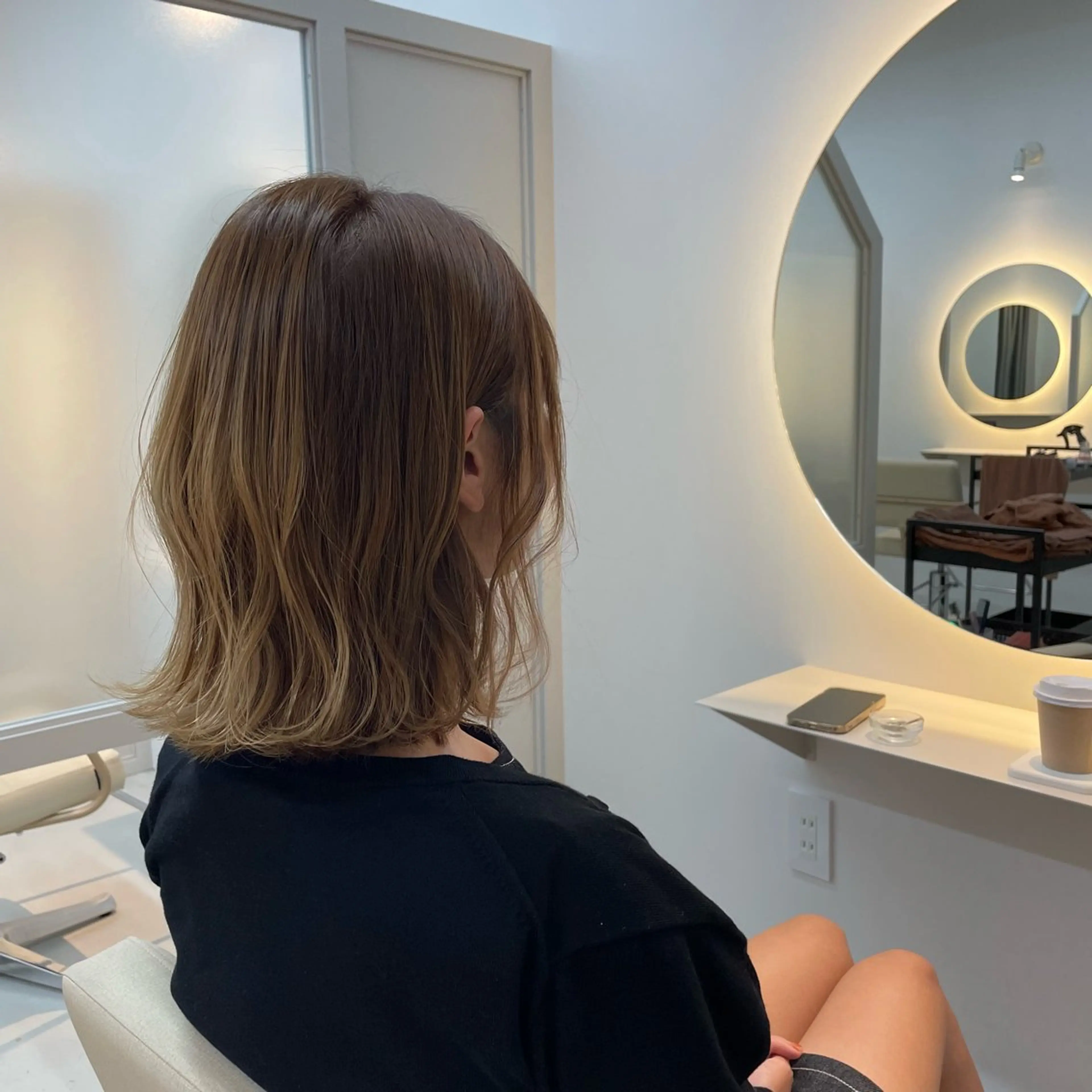 ミディアム カラー カット ヘアカラー トリートメント sida西院店/ 西村真夜のヘアスタイル