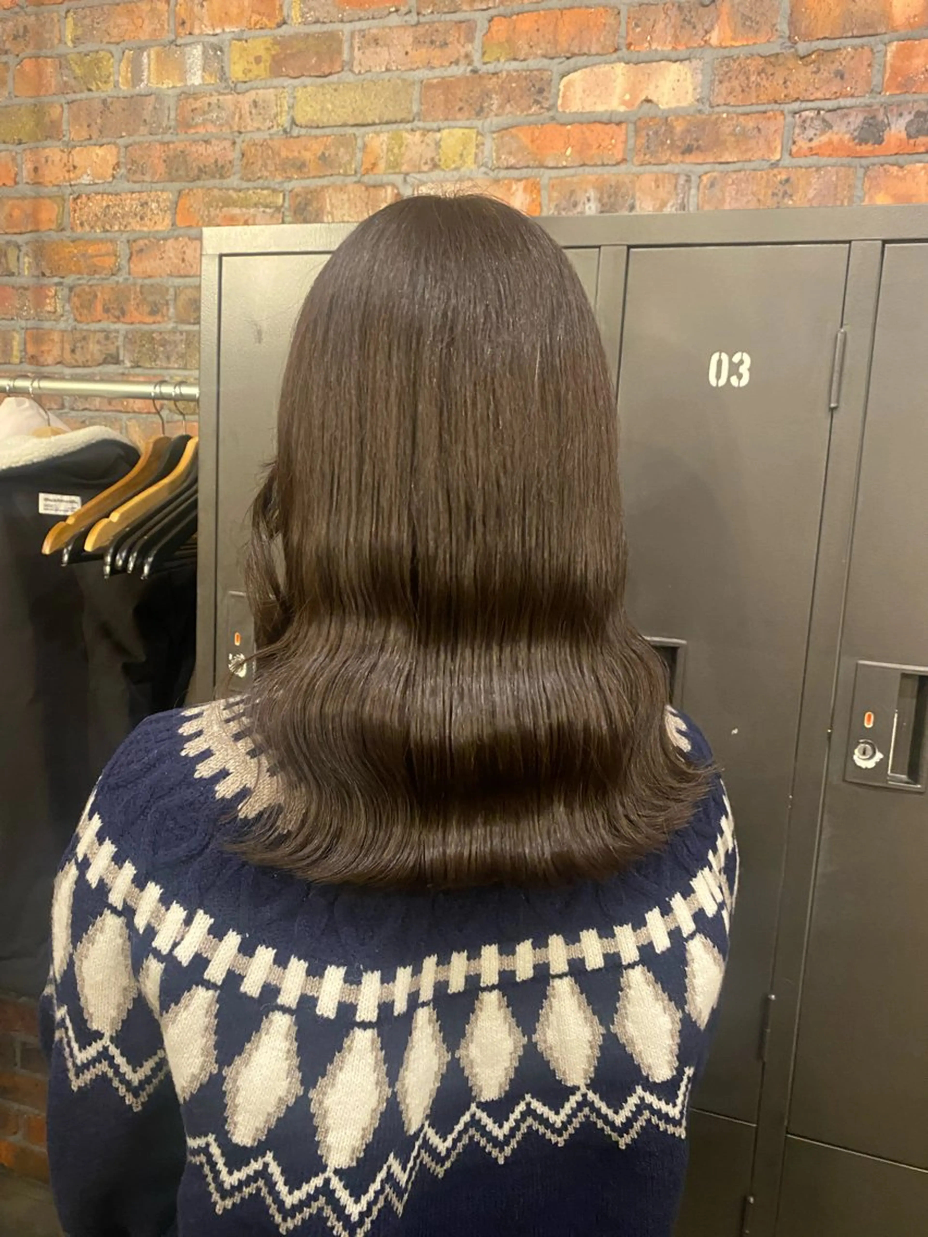 ミディアム カラー ブラウンカラー ナチュラルブラウン カット ヘアカラー the BRIDGE 加藤みのりのヘアスタイル