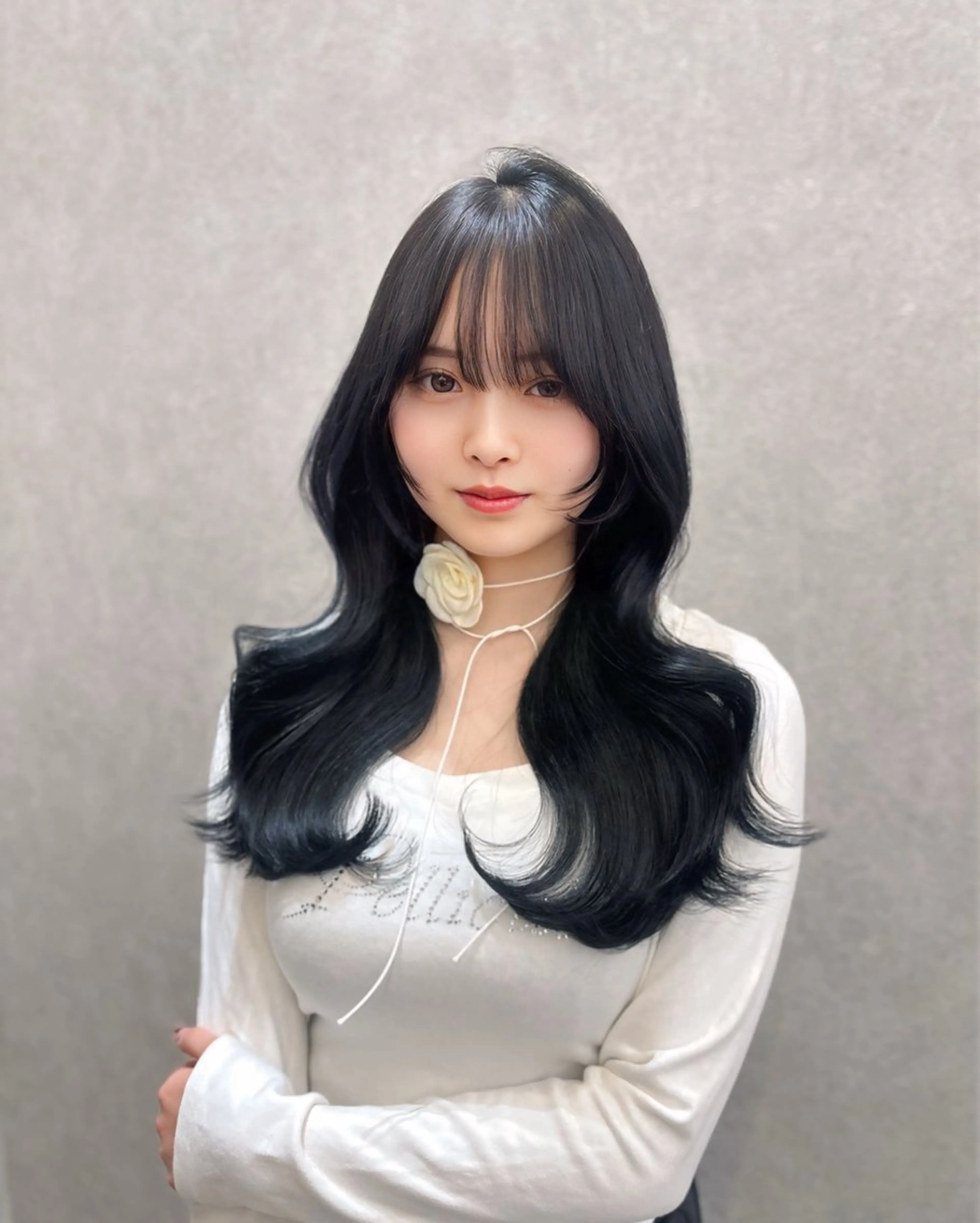 ロング 髪質改善×韓国ヘアサロン Role 博多【ロール】所属・yui🎀ブリーチ なしWカラー／博多のヘアスタイル