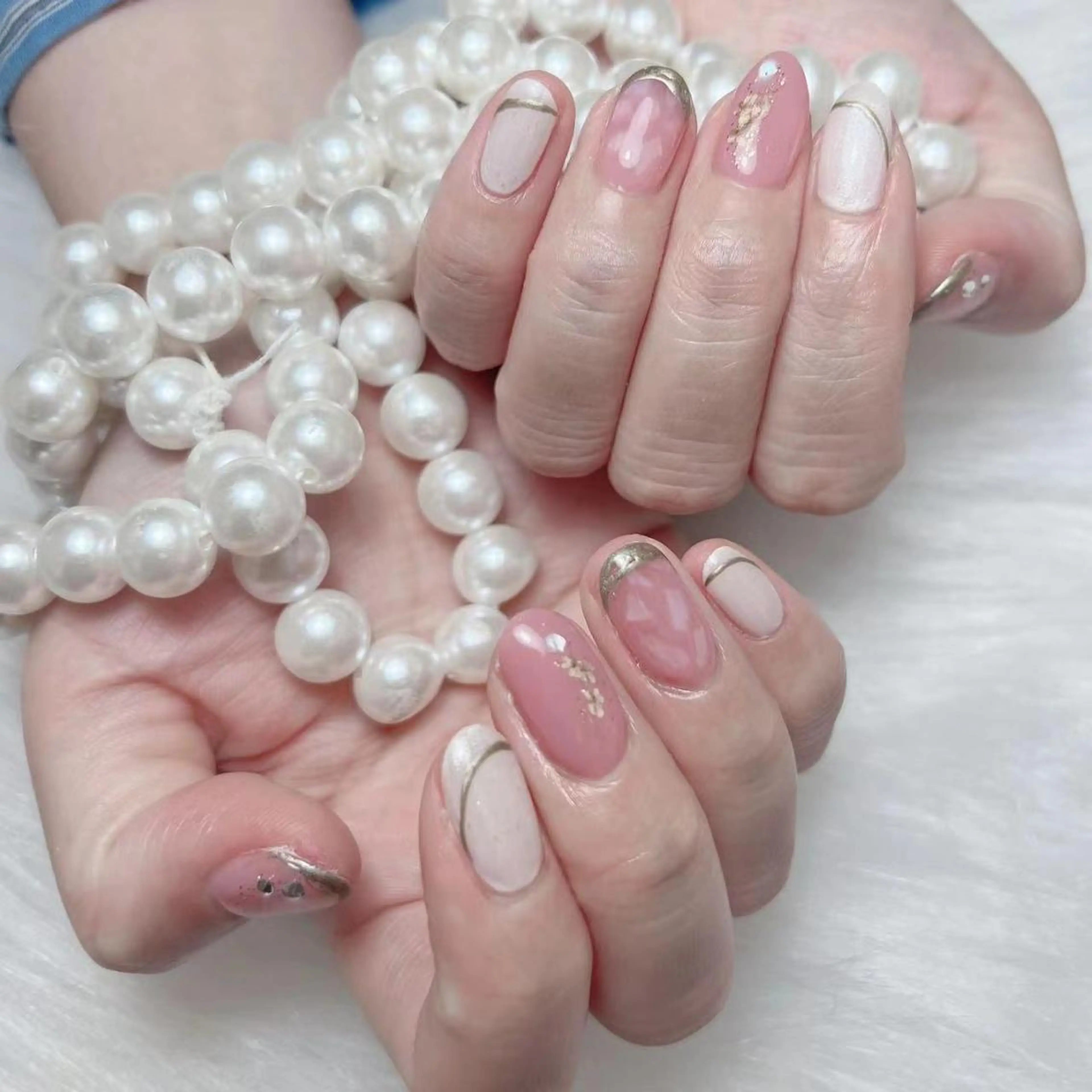 ネイル 持ち込み ハンドネイル ハンドケア Diamond 🚢のネイルデザイン