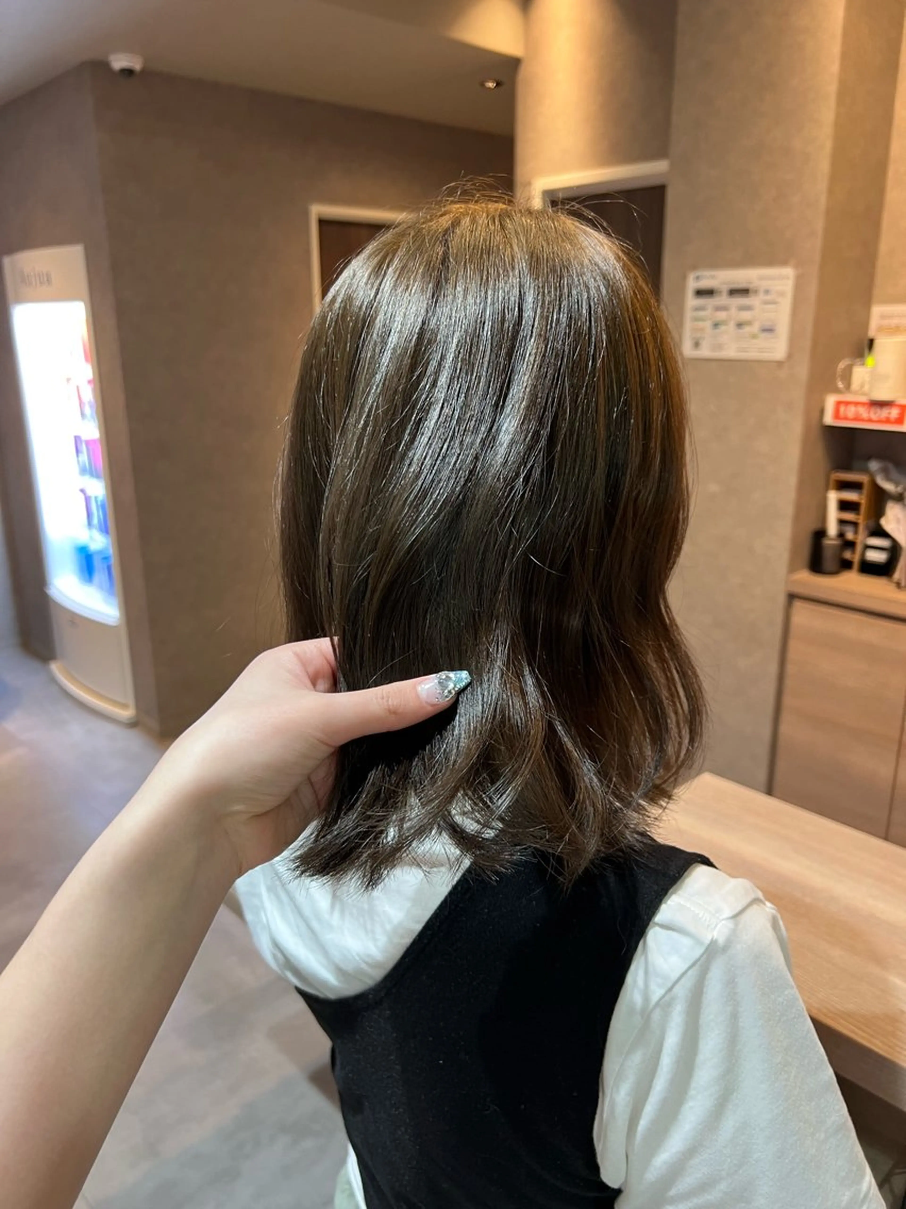 ミディアム 藤森結子/韓国ヘア/ パーソナルカラー診断のヘアスタイル