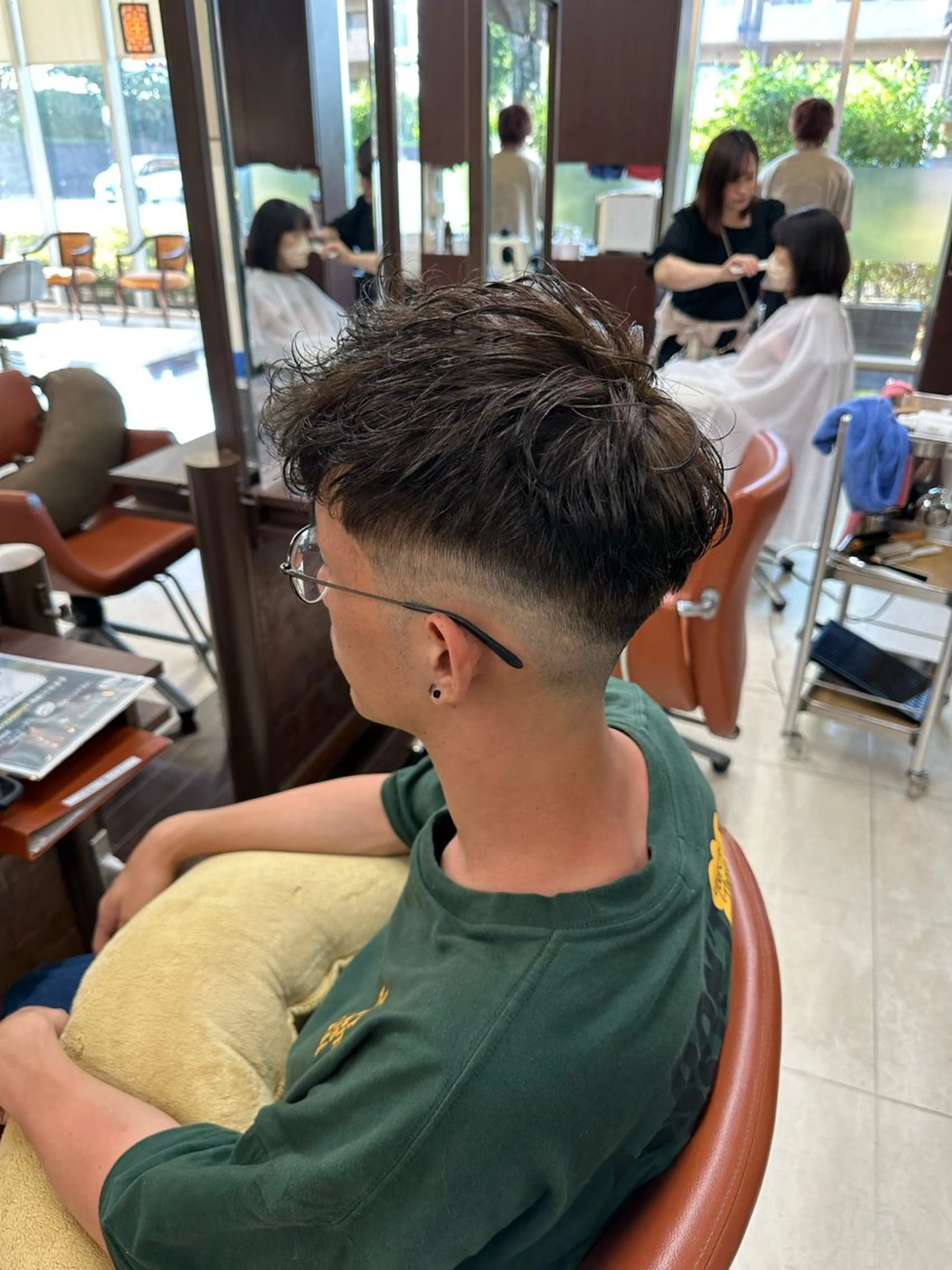 ショート カラー パーマ メンズ スペインカール カット パーマ ヘアセット 毎月230人担当/ メンズヘア/清和武虎のヘアスタイル