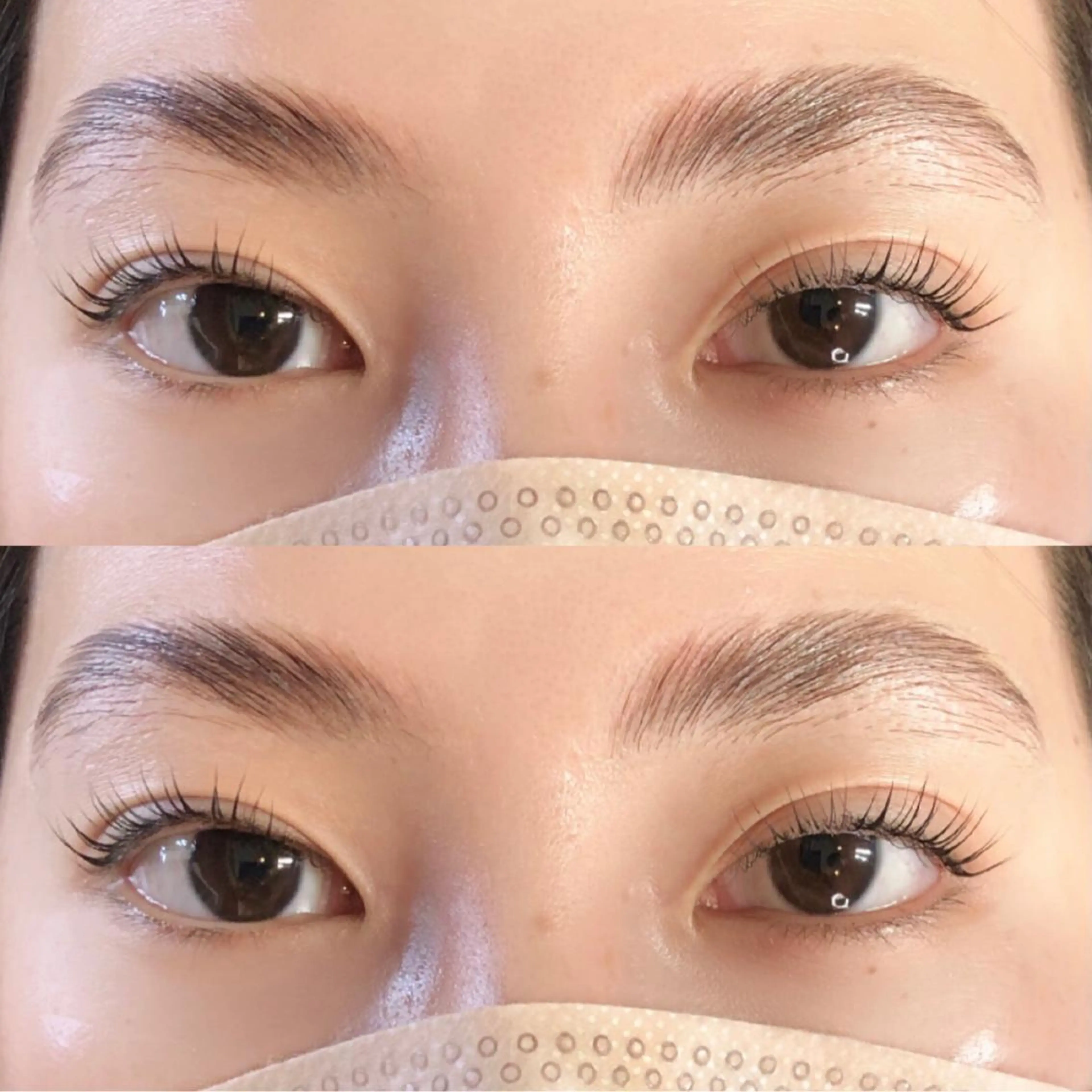 ネイル マツエク・マツパ フラットラッシュ パリジェンヌラッシュリフト まつげパーマ 下まつげエクステ 一重×まつ毛パーマ マツパ ami☾Belire Nail&eyeのマツエク・マツパデザイン