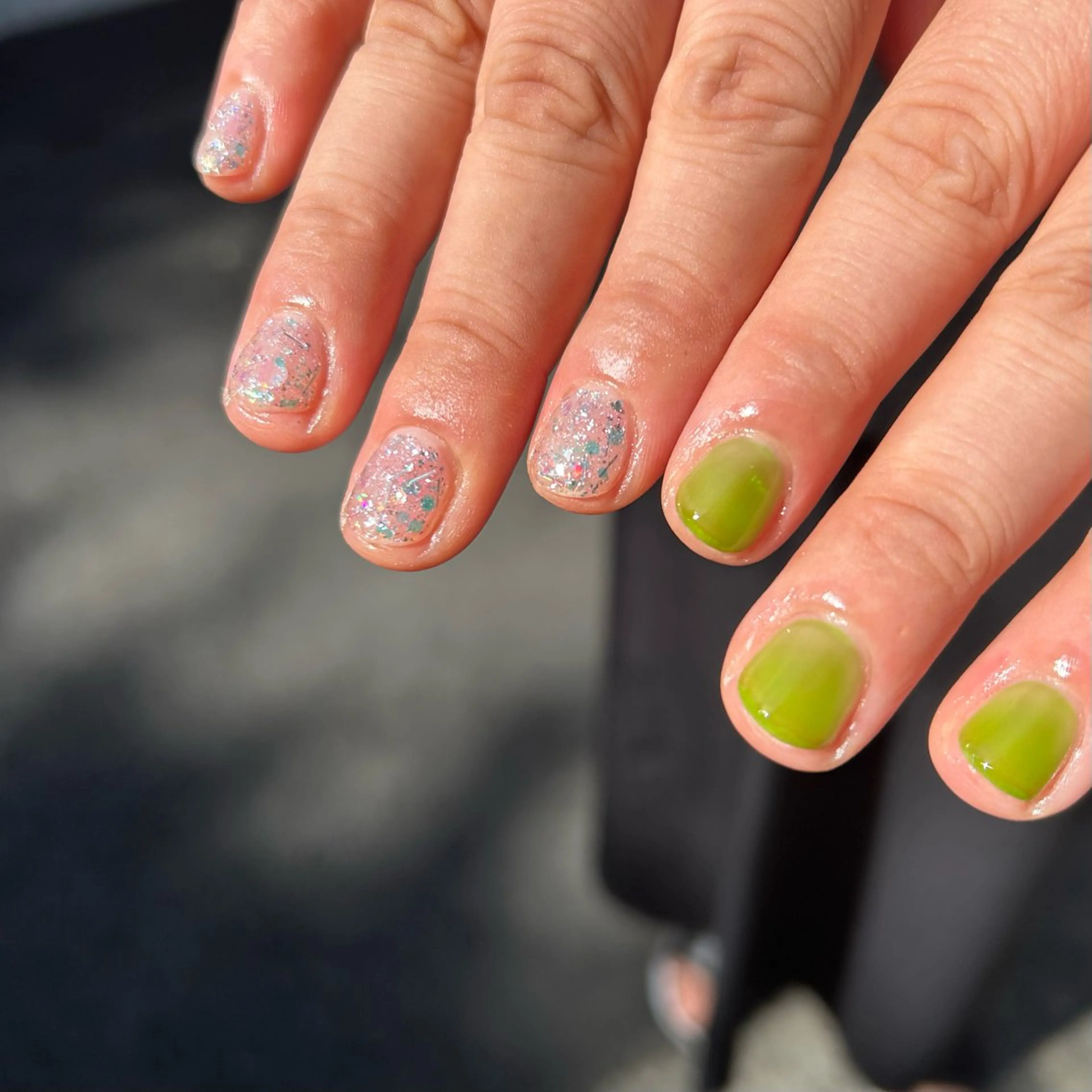 ネイル ラメ(グリッター) ワンカラーネイル Yumi 広尾|恵比寿ネイルのネイルデザイン