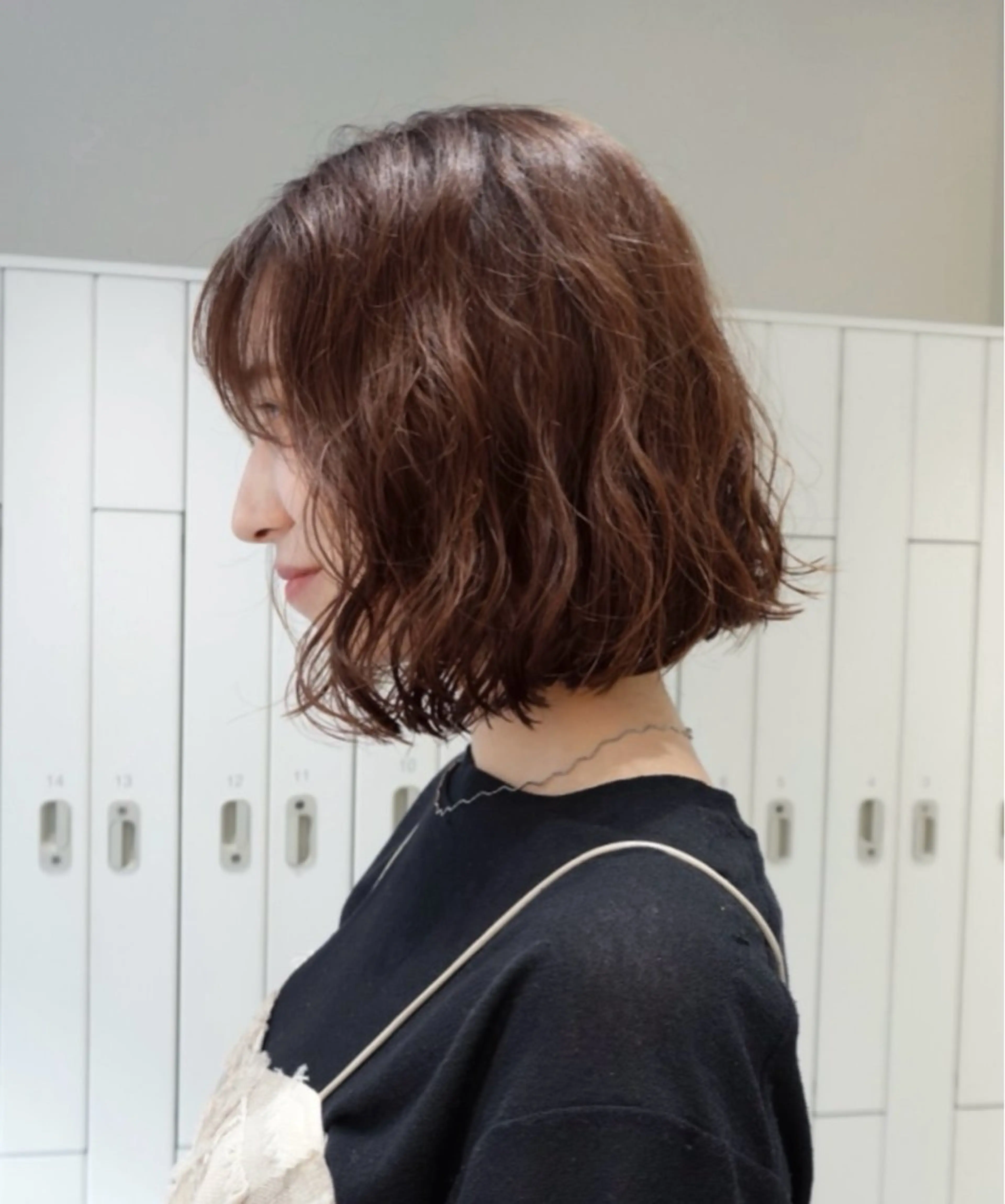 パーマ ばんちなつ / ボブ/透明感カラーのヘアスタイル