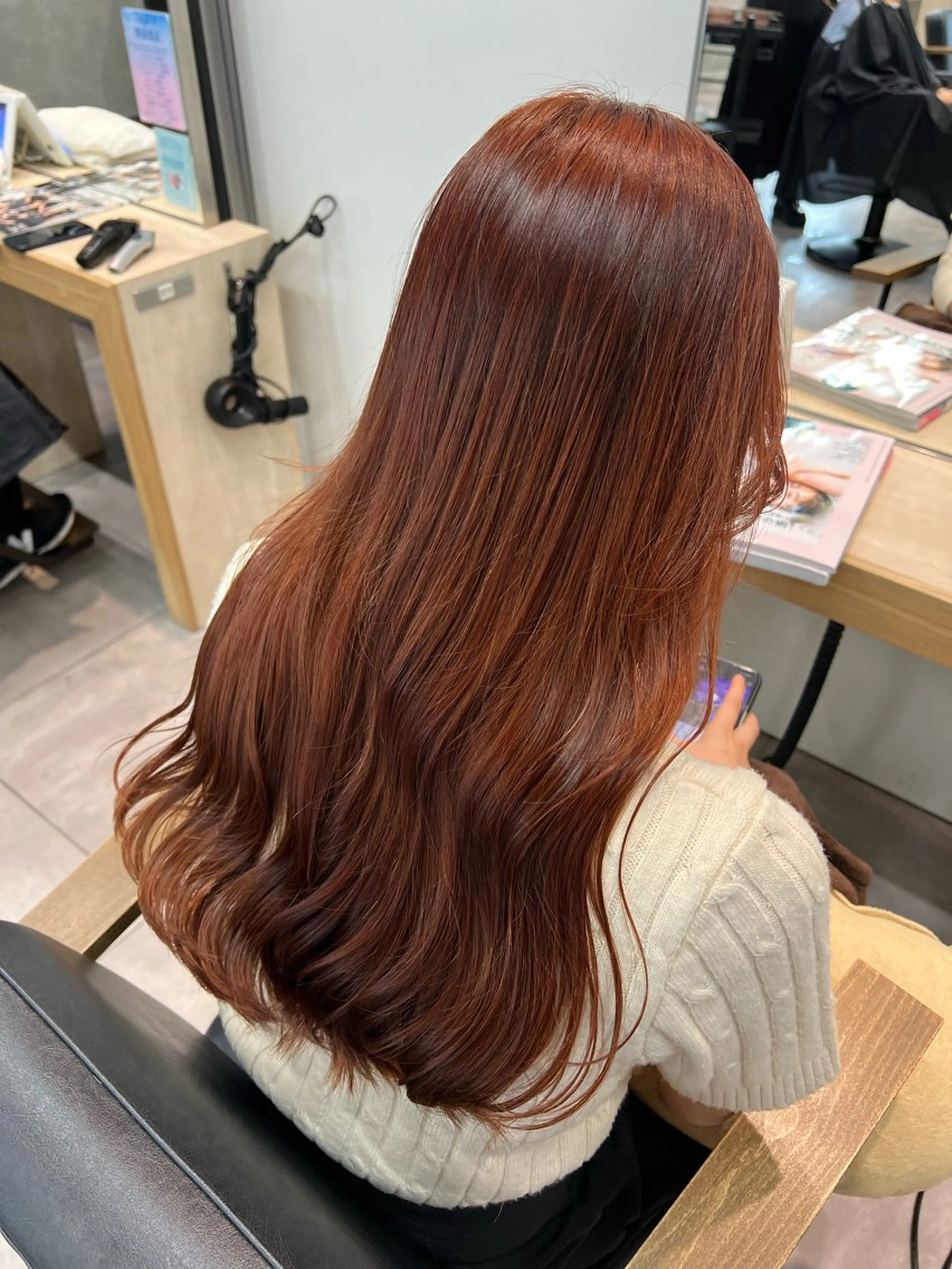 ロング カラー ヘアカラー トリートメント 🌞レイヤー×カラー 前川那津美🌞のヘアスタイル