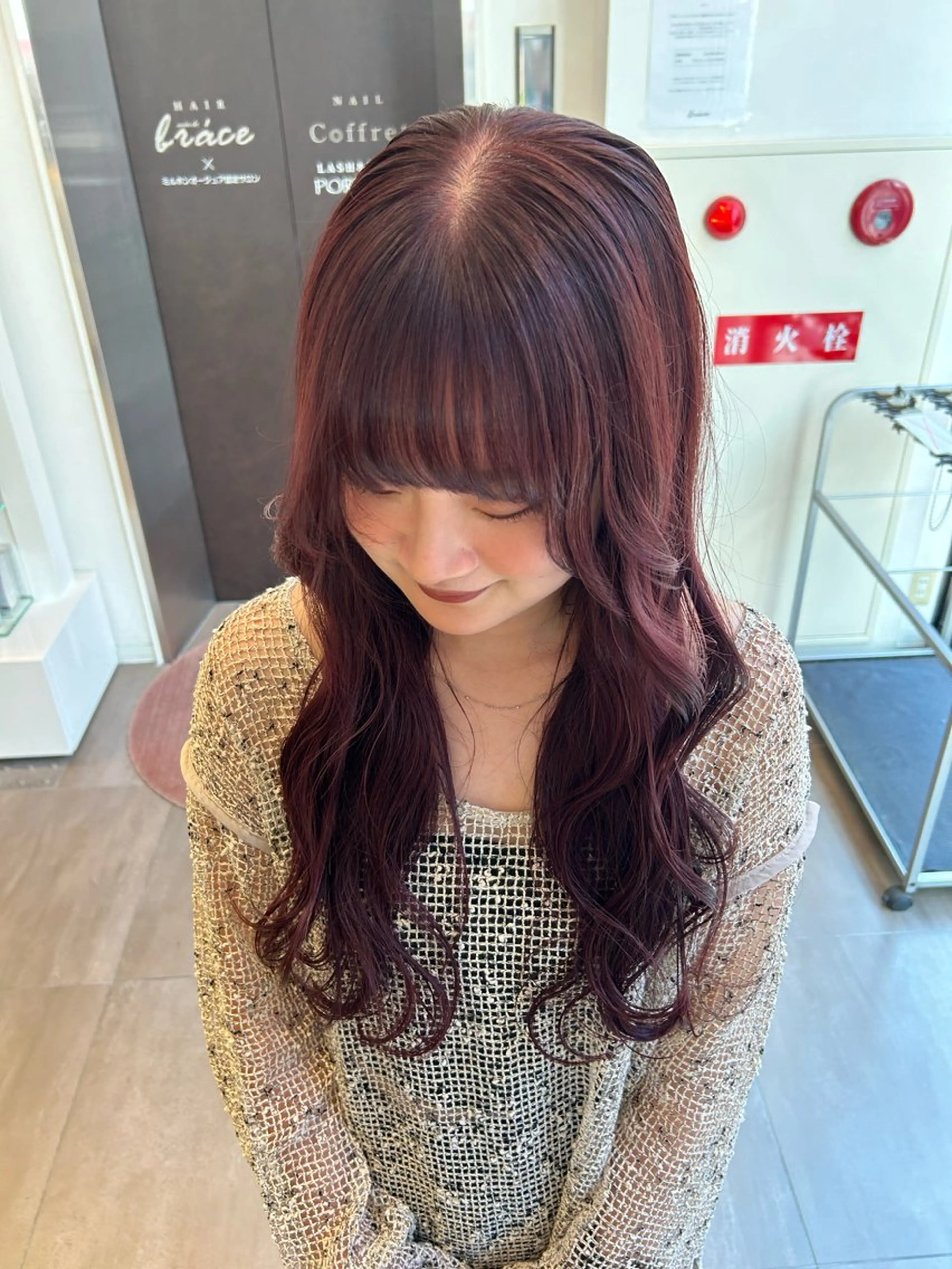 ロング 京野 美月のヘアスタイル