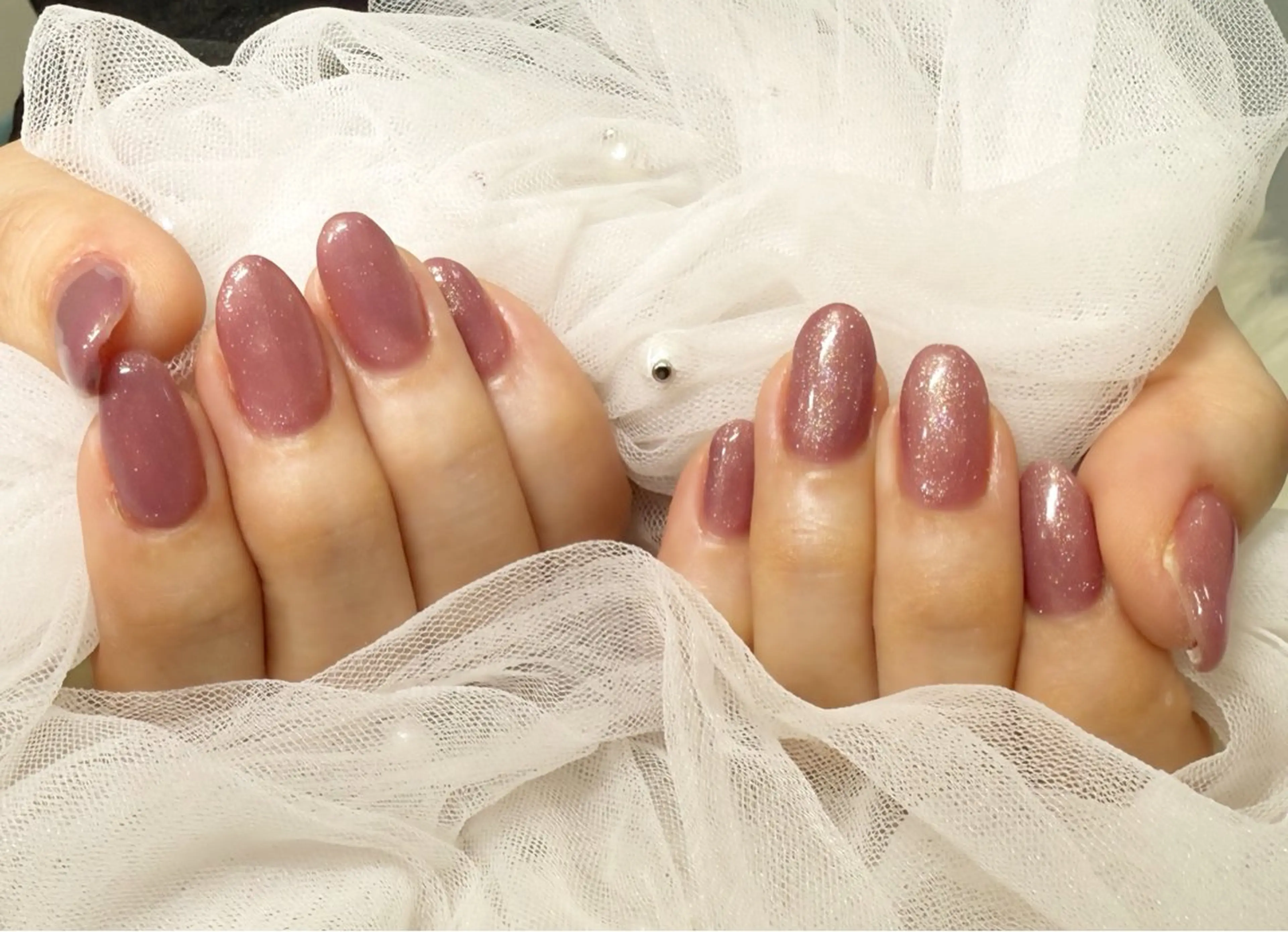 ネイル キラキラネイル ラメ(グリッター) ピンク ハンドネイル 小川 早紀のネイルデザイン