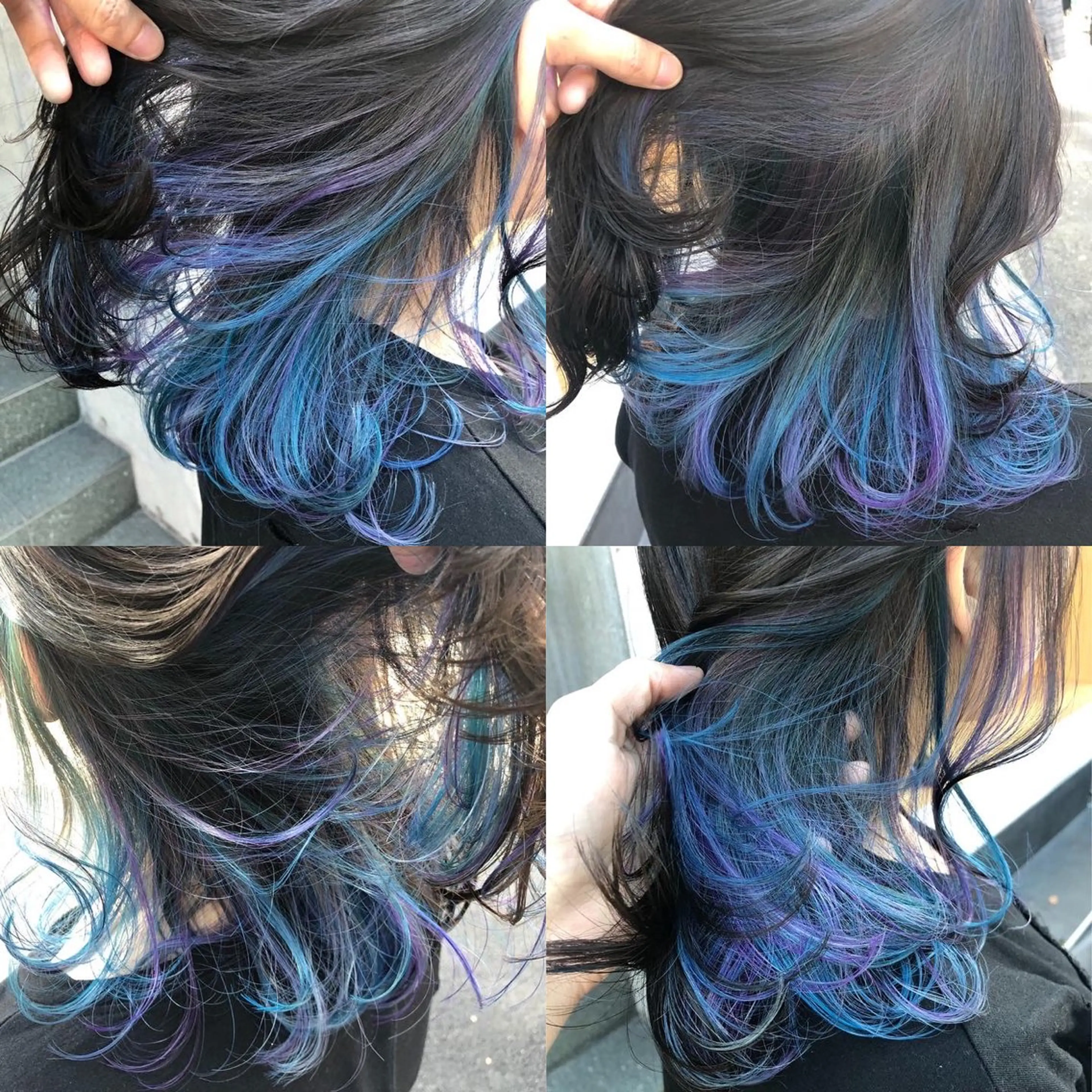 ミディアム カラー ブリーチ イヤリングカラー インナーカラー ユニコーンカラー カット ヘアカラー トリートメント 原宿サロン代表 デザインカラー伊藤卓のヘアスタイル